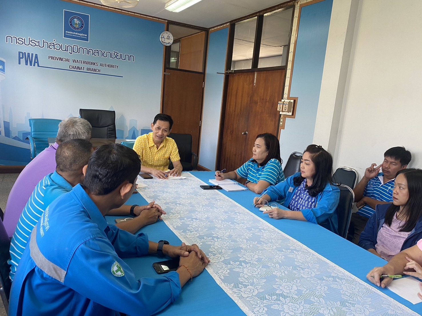 กปภ.สาขาชัยนาท จัดกิจกรรมสนทนายามเช้า (Morning talk) ประจำเดือน พฤศจิกายน 2567