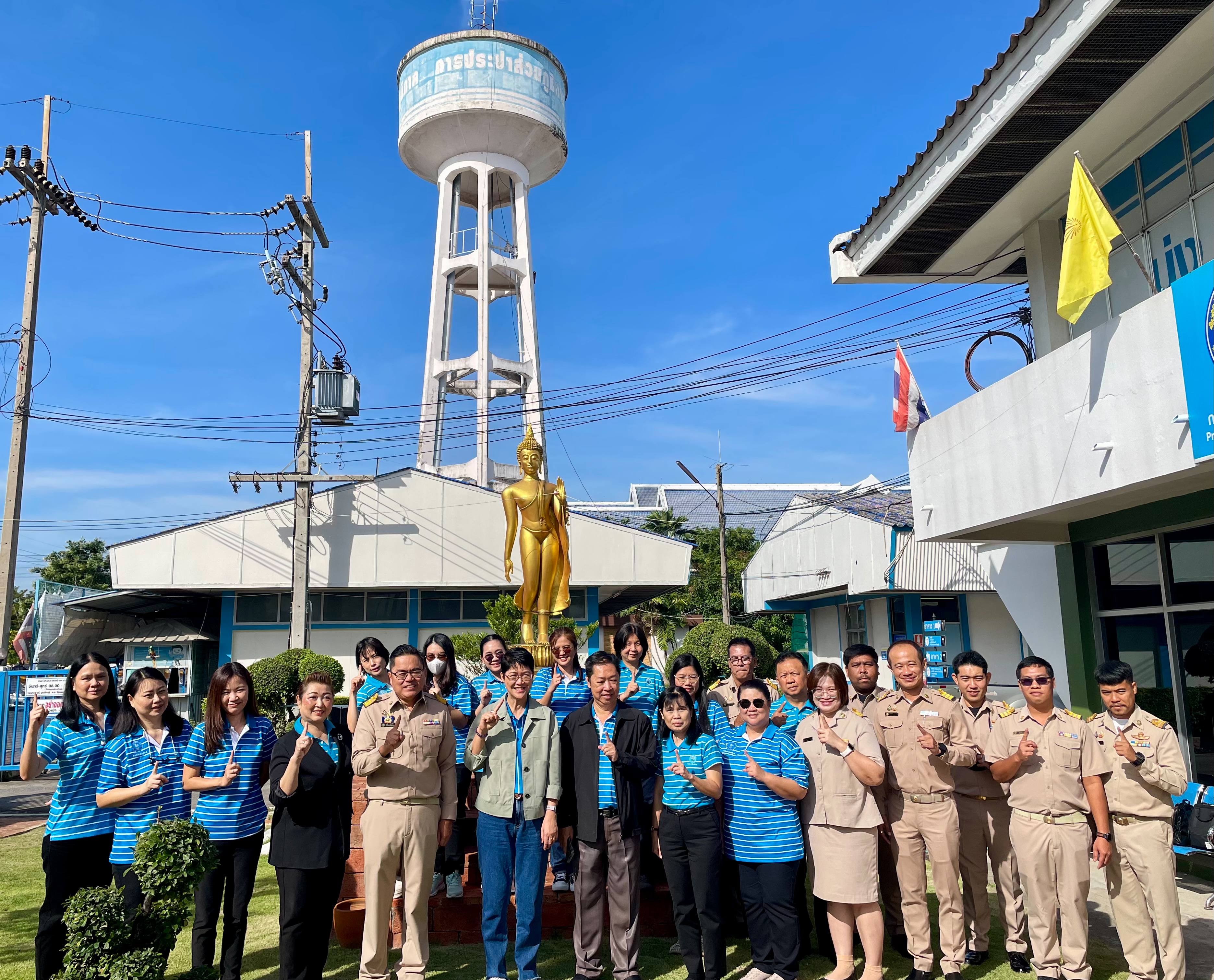 กปภ.สาขาพระนครศรีอยุธยา(พ.) ต้อนรับ นางสาวชมนาถ พรสมผล รองผู้ว่าการ (การเงิน) และนายเอกรินทร์ ภู่พงษ์ ผู้อำนวยการ กปภ.เขต 2 ตรวจเยี่ยมสาขา