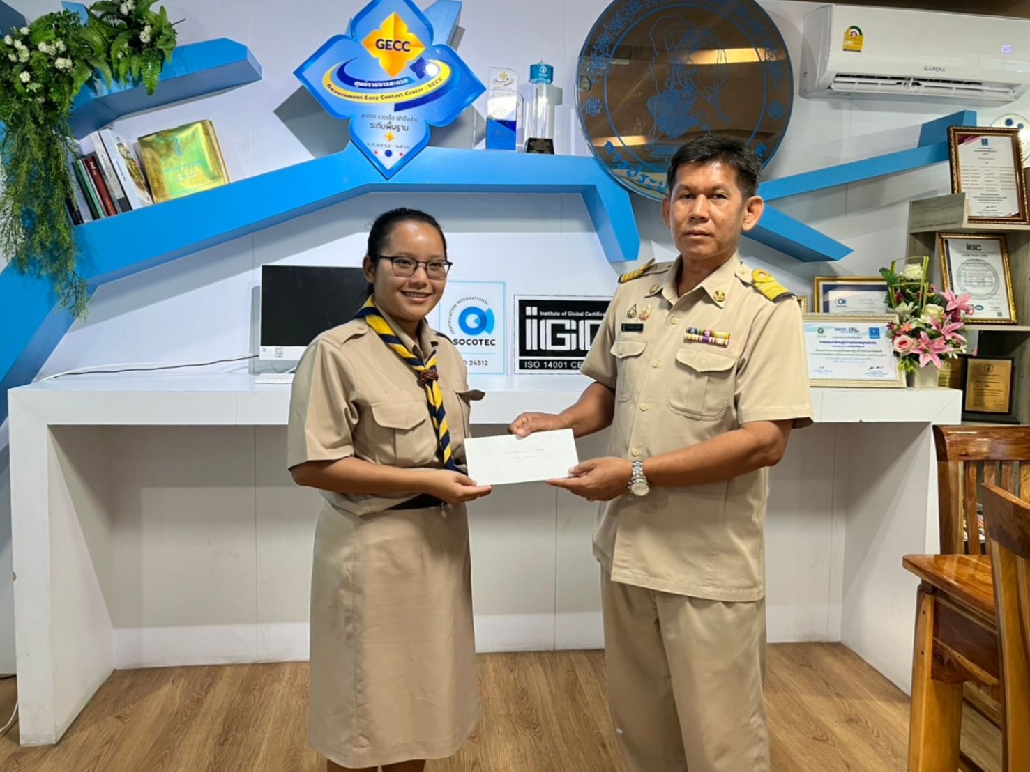 กปภ.สาขาสมุทรสาคร (พ) มอบเงินสนับสนุนการจัดกิจกรรมวันเด็กแห่งชาติ จังหวัดสมุทรสาคร ประจำปี 2568