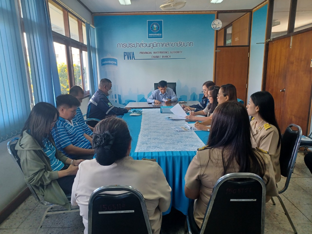 กปภ.สาขาชัยนาท จัดกิจกรรมสนทนายามเช้า (Morning talk) ประจำเดือน กุมภาพันธ์ 2568