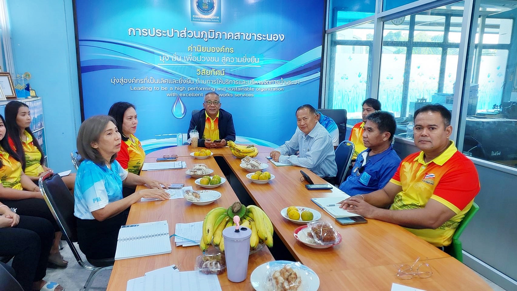 กปภ.สาขาระนอง จัดกิจกรรมสนทนายามเช้า (Morning Talk) ประจำเดือนมีนาคม 2568