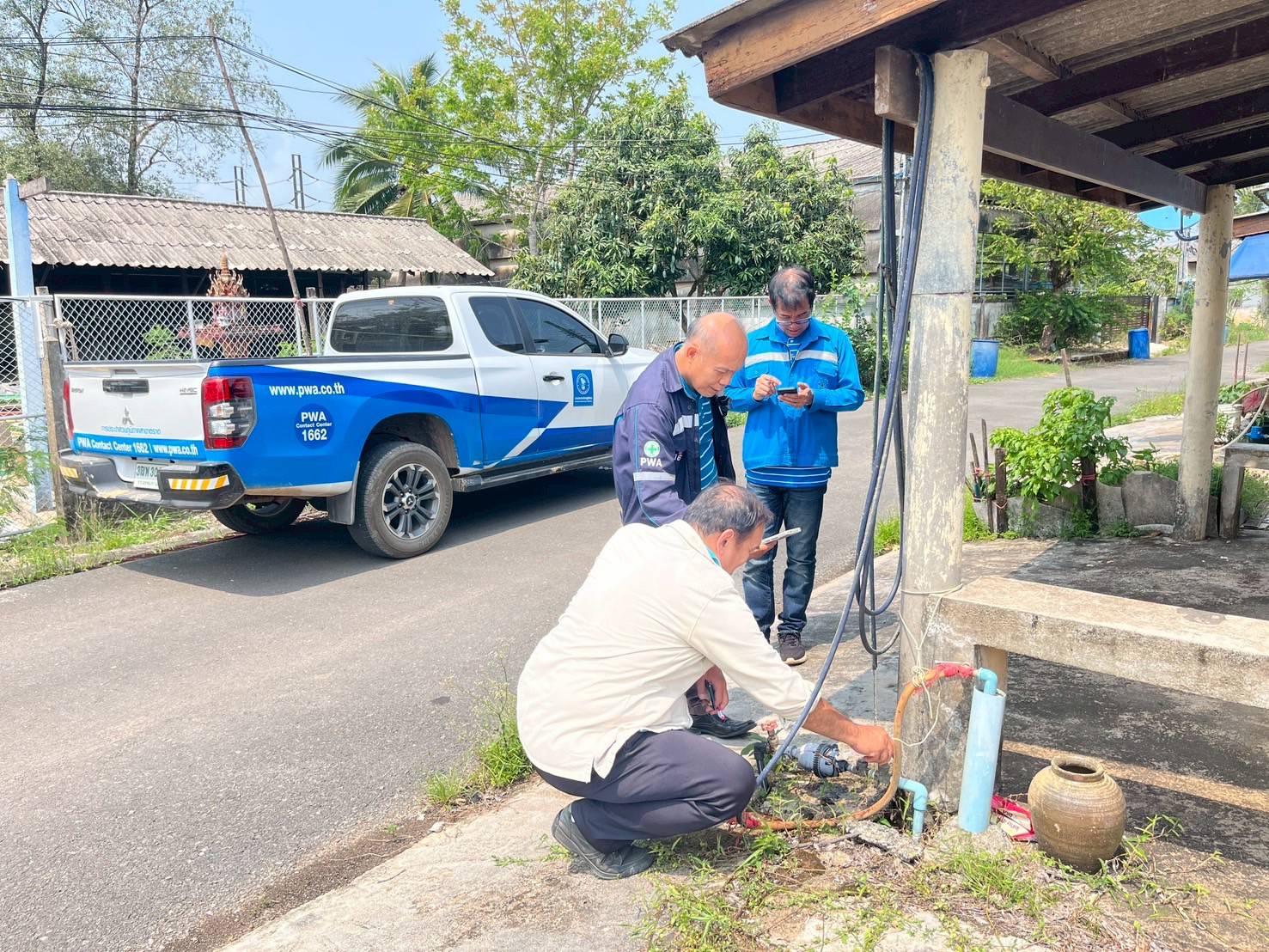 กปภ.สาขาตราด จัดกิจกรรมตรวจสอบมาตรวัดน้ำ เพื่อลดน้ำสูญเสียเชิงพาณิชย์ในพื้นที่จำหน่ายน้ำ ในเขตพื้นที่อำเภอเมือง จังหวัดตราด