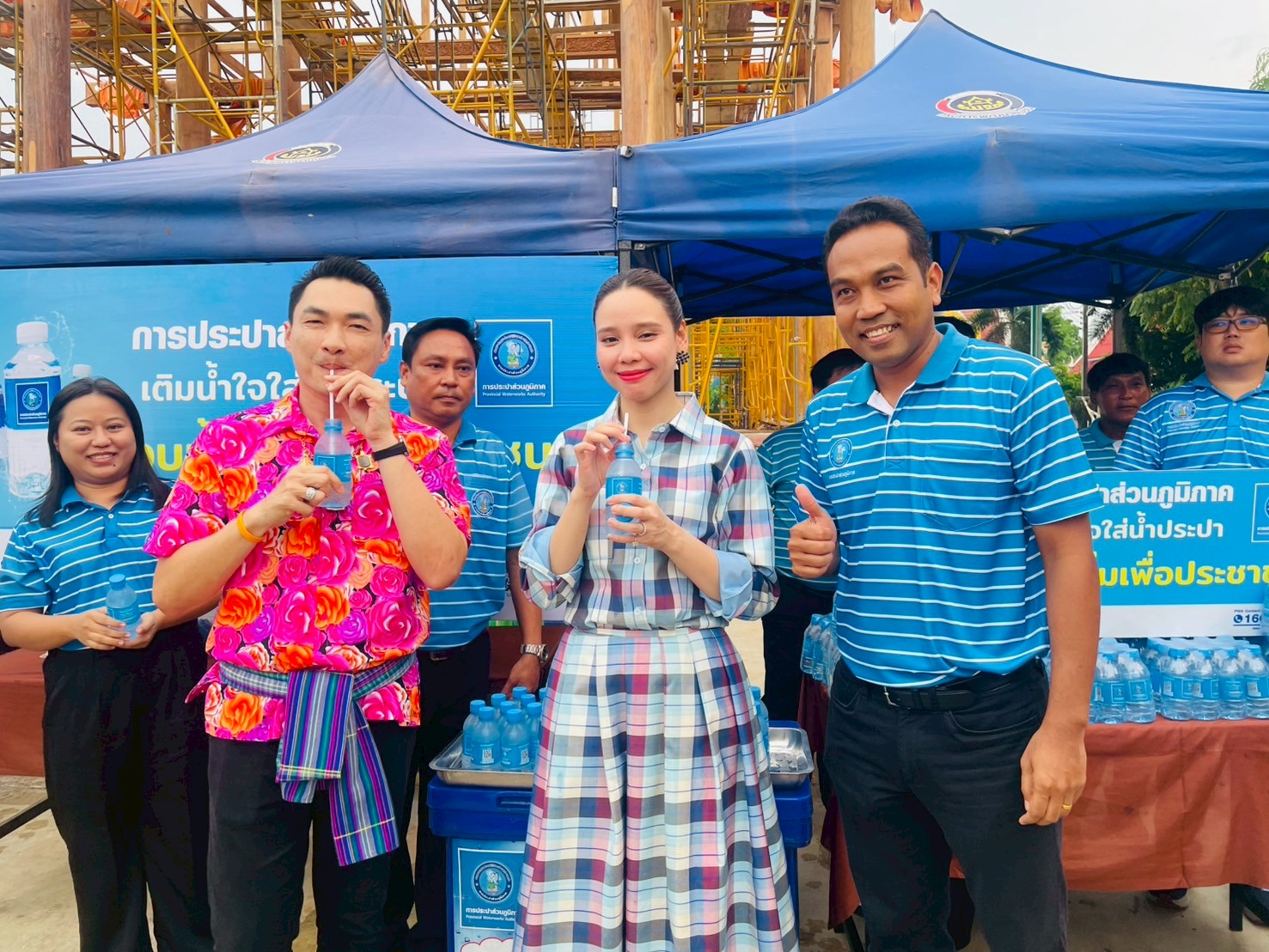 กปภ.สาขาท่ามะกา เข้าร่วมต้อนรับรัฐมนตรีช่วยว่าการกระทรวงมหาดไทย เปิดกิจกรรมมหกรรมจัดแสดงและจำหน่ายผลิตภัณฑ์ชุมชน เสน่ห์ศิลป์ ถิ่นเมืองกาญจน์ ครั้งที่ 3 ภายใต้แนวคิดฤดูกาญจน์แห่งความเบิกบาน สงกรานต์ ลาวเวียง วันอังคารที่ 15 เมษายน 2568
