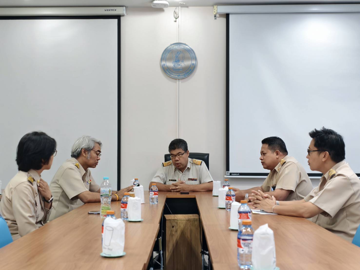 กองระบบจำหน่าย กปภ.ข.3 จัดกิจกรรมสนทนายามเช้า (Morning Talk) ประจำเดือนเมษายน 2568