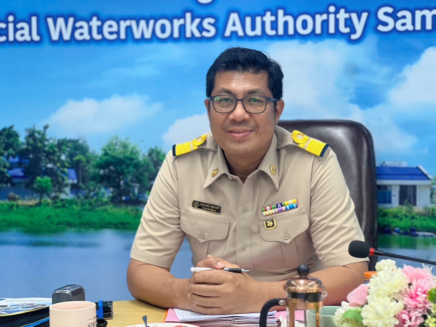 กปภ.สาขาสมุทรสงคราม ร่วมประชุมซักซ้อมแผนทำ Step test day Season 2