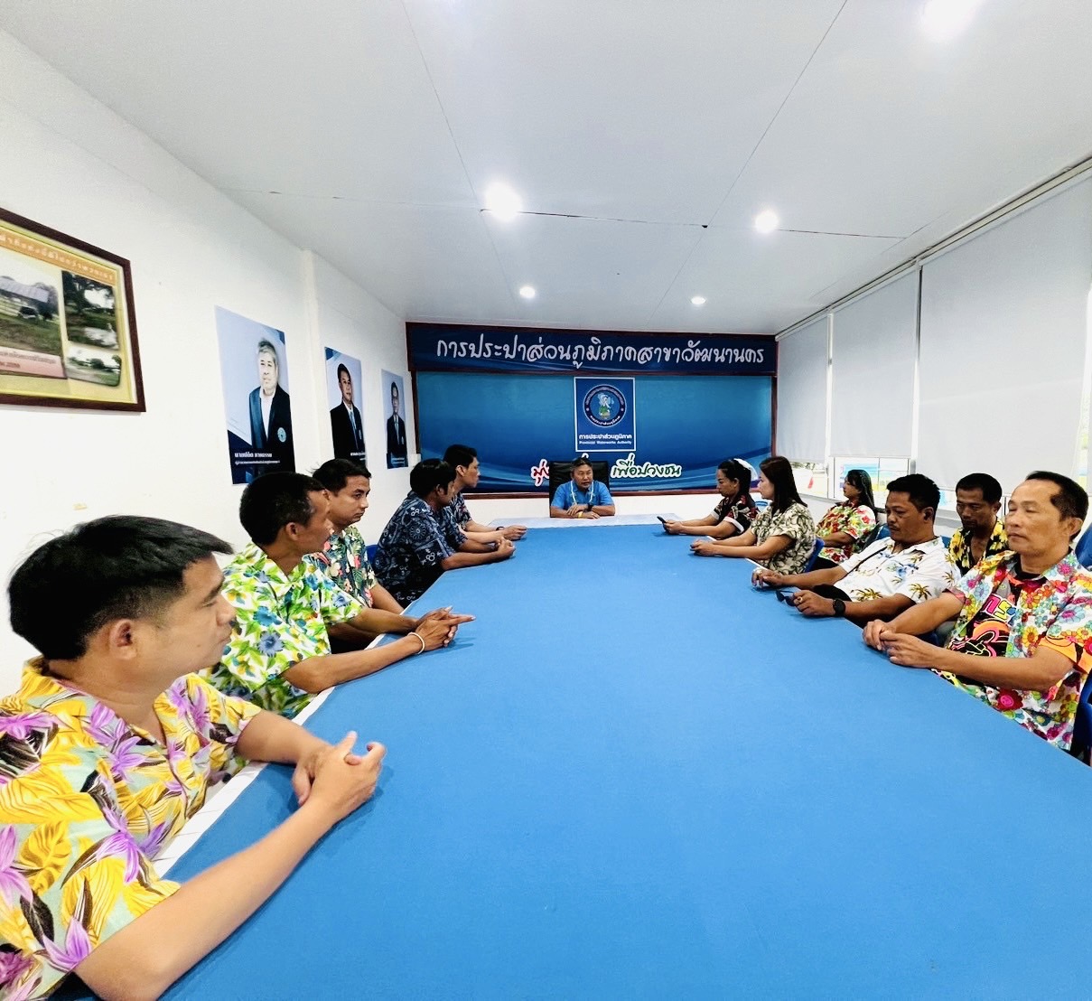 กปภ.สาขาวัฒนานคร ร่วมจัดกิจกรรม สนทนายามเช้า (Morning Talk) ครั้งที่ 7/2568 ประจำเดือน เมษายน 2568 พร้อมร่วมจัดกิจกรรมรดน้ำดำหัว เนื่องในวันปีใหม่ไทย 2568