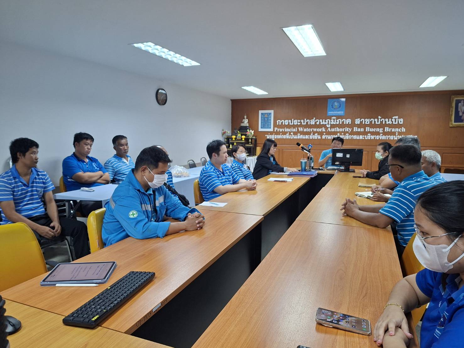 กปภ.สาขาบ้านบึงจัดกิจกรรมสนทนายามเช้าครั้งที่ 7/2568 (Morning Talk)
