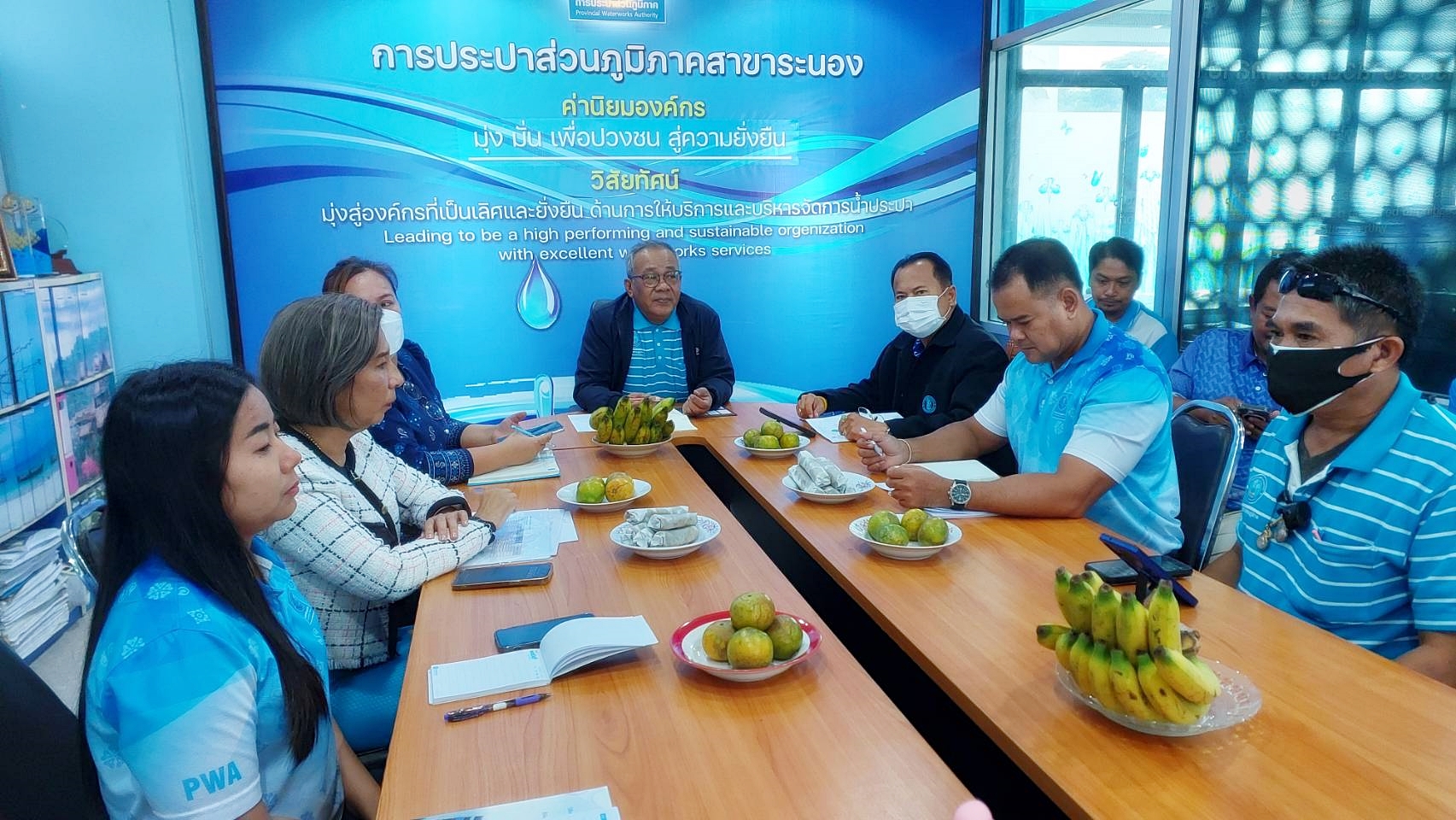 กปภ.สาขาระนอง จัดกิจกรรมสนทนายามเช้า (Morning Talk) ประจำเดือนมิถุนายน 2568