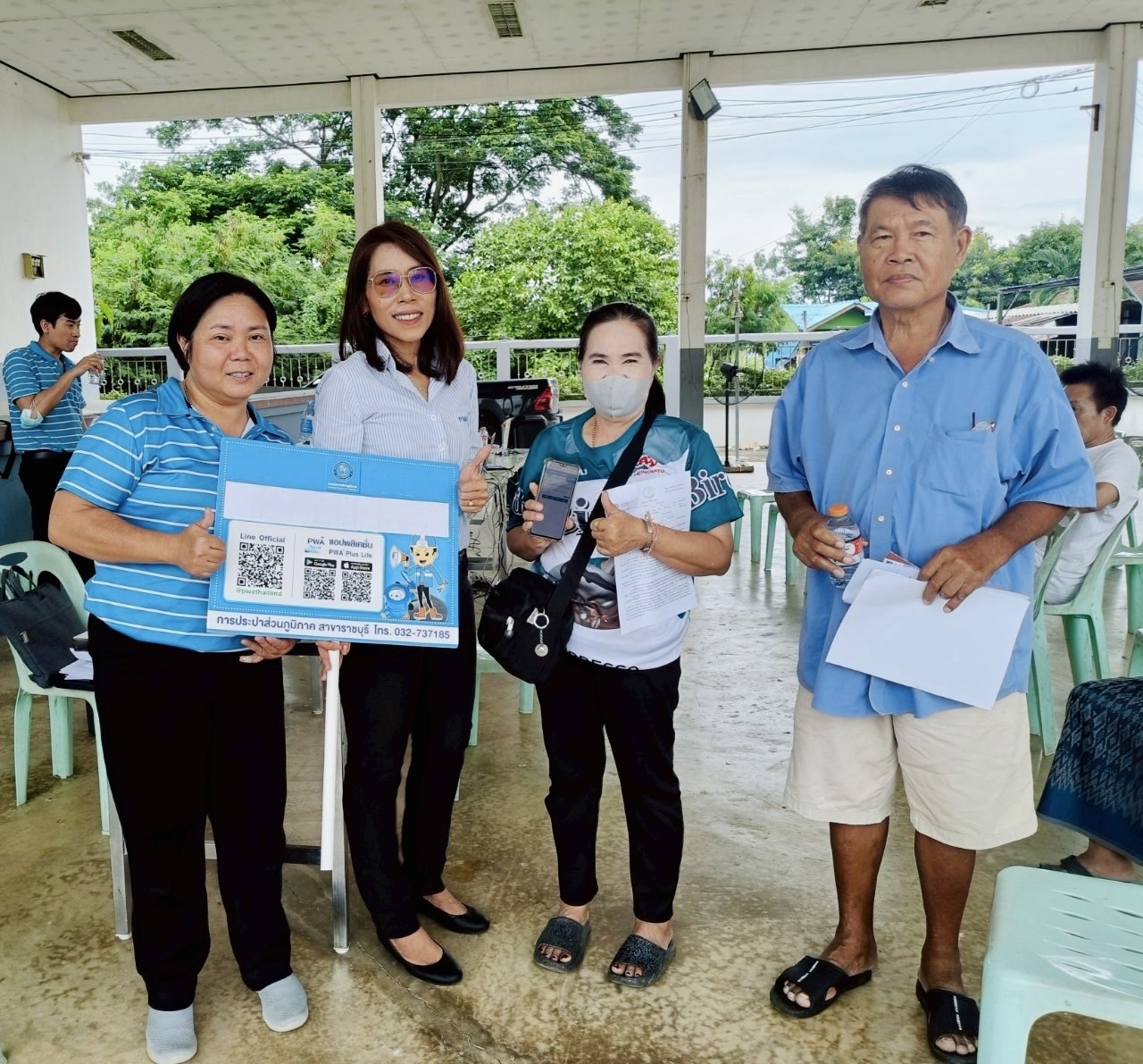 กปภ.สาขาราชบุรี ออกหน่วยให้บริการรับชำระเงินค่าติดตั้งประปารายใหม่ จำนวน 86 ราย ในพื้นที่หมู่5 ,8และหมู่11 ตำบลดอนกรวย