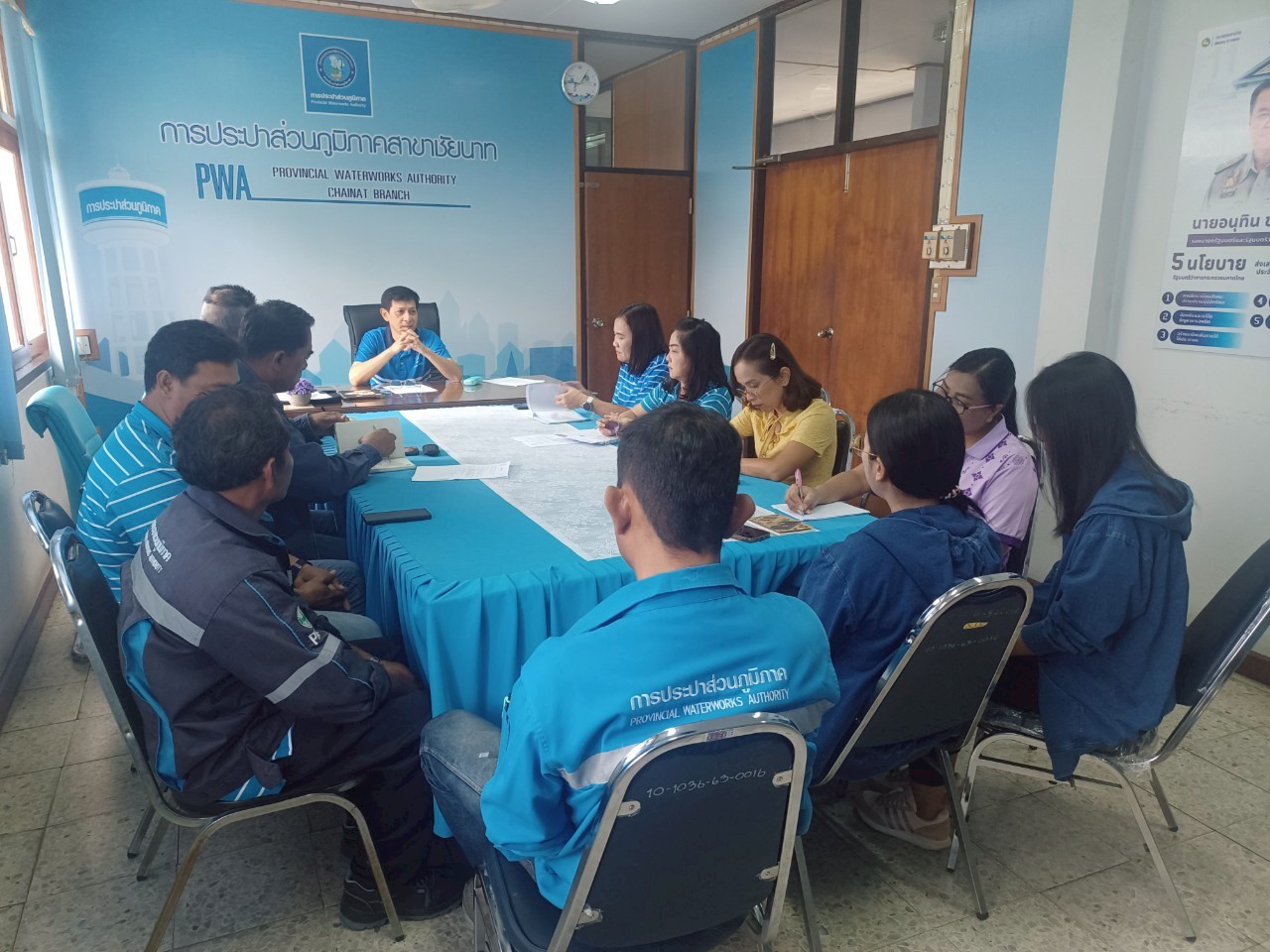 กปภ.สาขาชัยนาท  จัดกิจกรรมสนทนายามเช้า (Morning talk) ประจำเดือน กรกฎาคม 2568