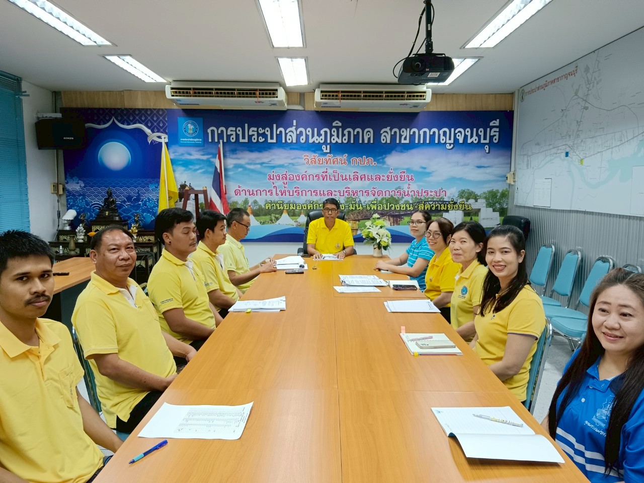 กปภ.สาขากาญจนบุรี จัดกิจกรรมสนทนายามเช้า (Morning Talk) ครั้งที่ 10/2568