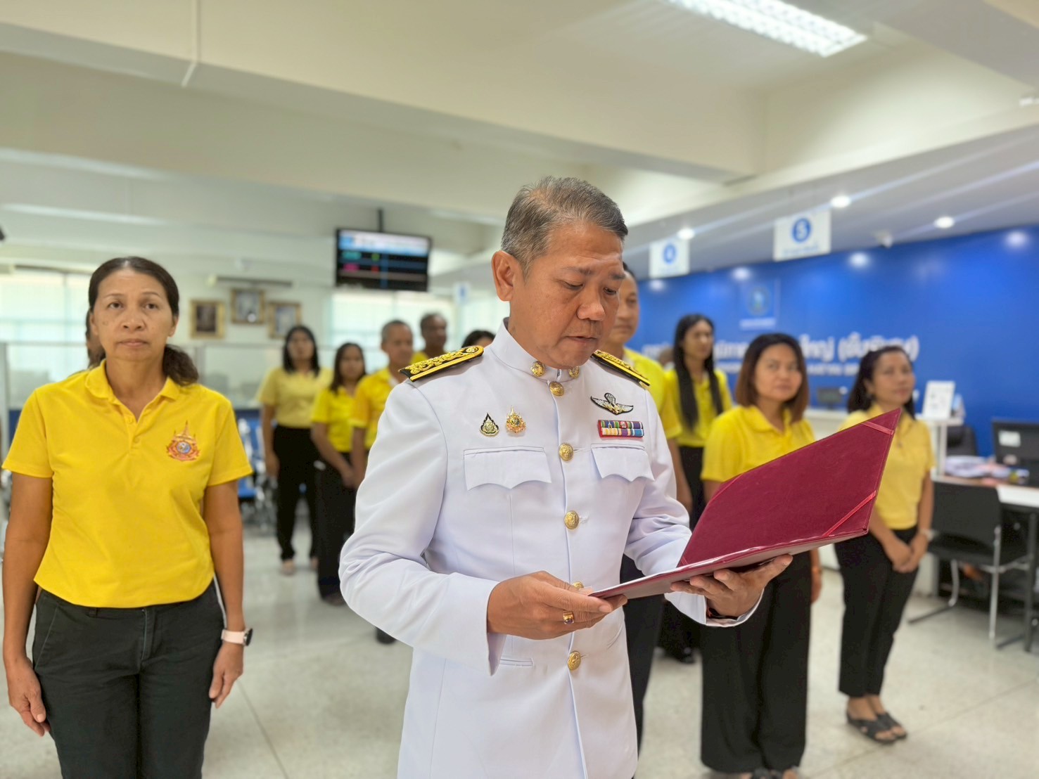 กปภ.สาขาหาดใหญ่ (พ) จัดพิธีถวายสัตย์ปฎิญาณ เพื่อเป็นข้าราชการที่ดีและพลังของแผ่นดิน