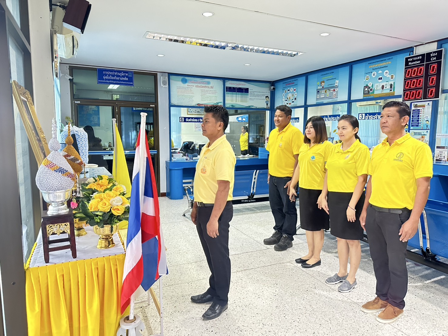 การประปาส่วนภูมิภาคสาขาบางสะพาน จัดพิธีร่วมลงนามถวายพระพรชัยมงคลและถวายสัตย์ปฏิญาณเพื่อเป็นข้าราชการที่ดีและพลังของแผ่นดิน เนื่องในโอกาสวันเฉลิมพระชนมพรรษา 28 กรฎาคม 2568