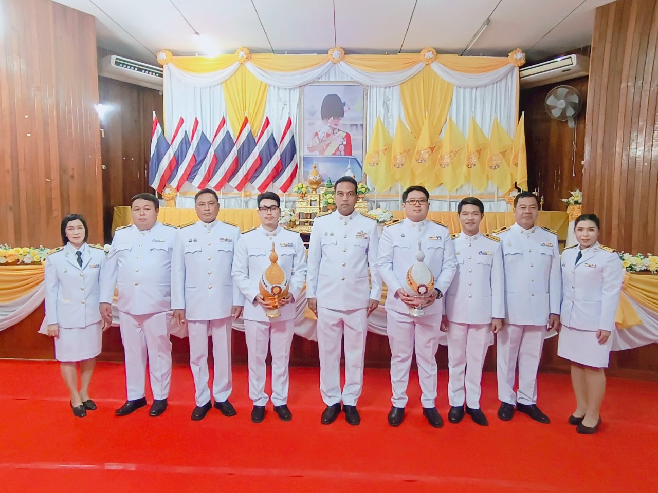 กปภ.สาขาท่ามะกา ร่วมพิธีถวายเครื่องราชสักการะและวางพานพุ่ม และพิธีจุดเทียนถวายพระพรชัย กิจกรรมเฉลิมพระเกียรติพระบาทสมเด็จพระเจ้าอยู่หัวฯ เนื่องในโอกาสวันเฉลิมพระชนมพรรษา 28 กรกฎาคม 2568