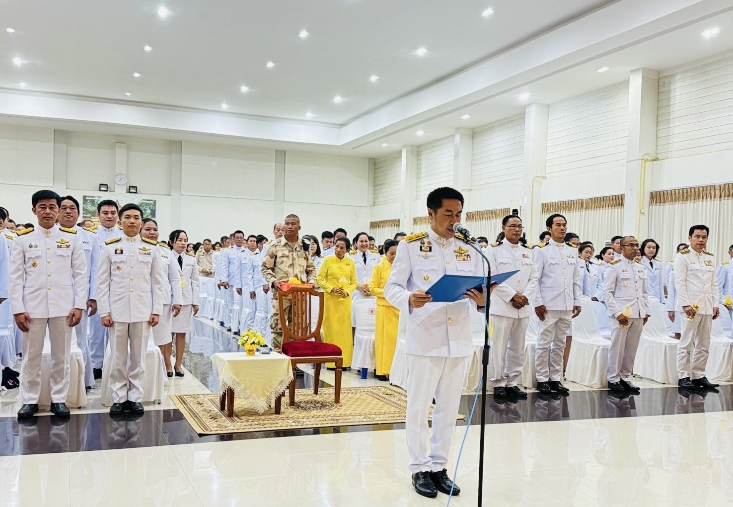 กปภ.สาขาเทิง เข้าร่วมพิธีถวายเครื่องราชสักการะและวางพานพุ่ม และพิธีจุดเทียนถวายพระพรชัยมงคล เฉลิมพระเกียรติพระบาทสมเด็จพระเจ้าอยู่หัว เนื่องในโอกาสวันเฉลิมพระชนมพรรษา 28 กรกฎาคม 2568