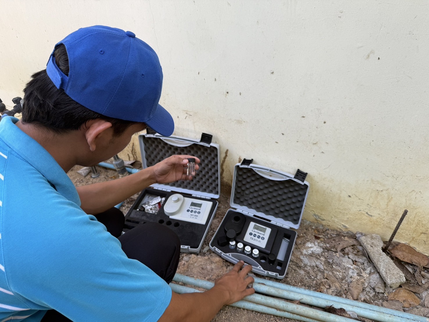 กปภ.สาขาเกาะพะงัน ลงพื้นที่สุ่มตรวจคุณภาพน้ำประปา ณ  หมู่4 ต.บ้านใต้ อ.เกาะพะงัน จ.สุราษฎร์ธานี