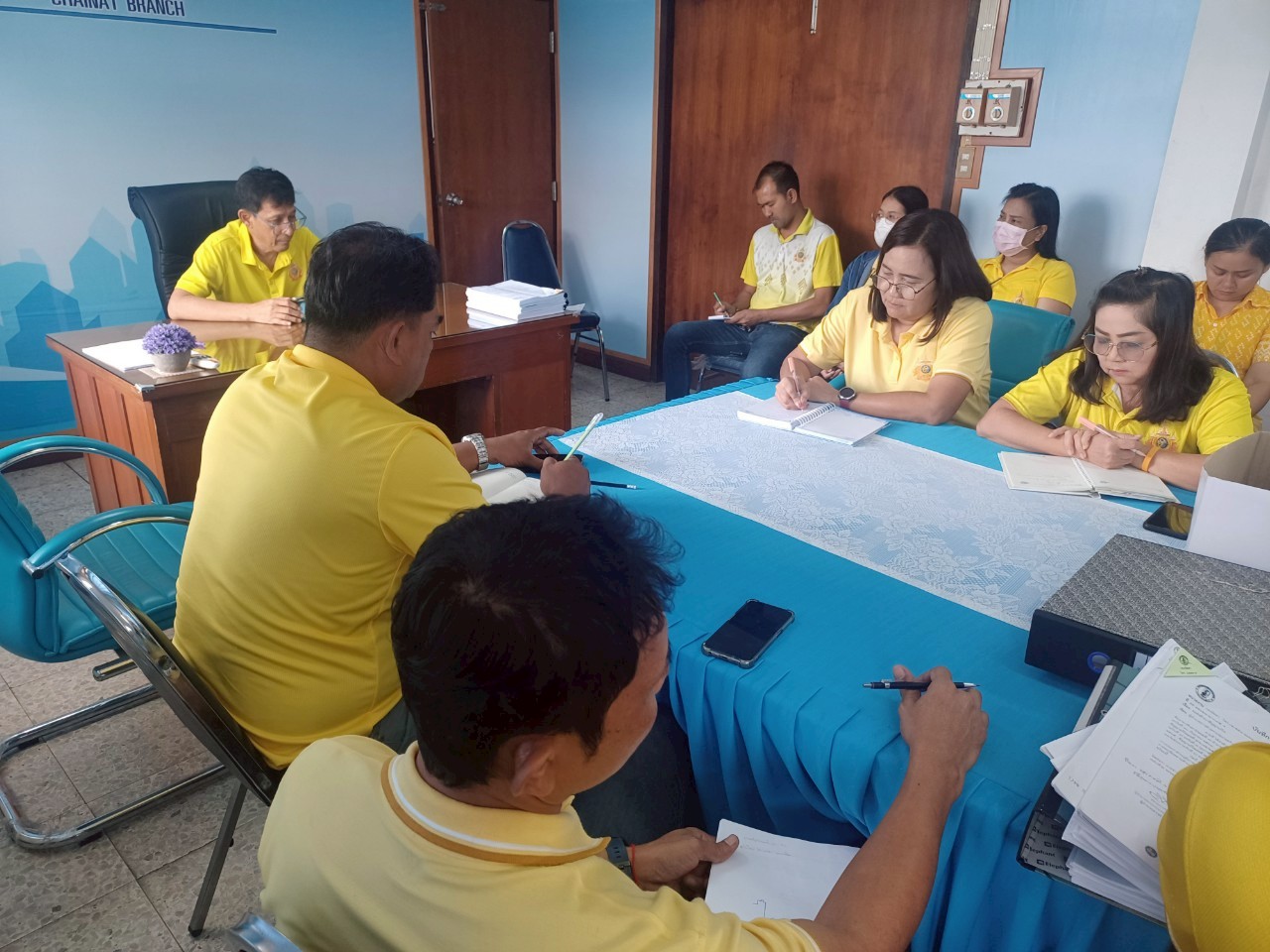 กปภ.สาขาชัยนาท  จัดกิจกรรมสนทนายามเช้า (Morning talk) ประจำเดือน สิงหาคม 2568