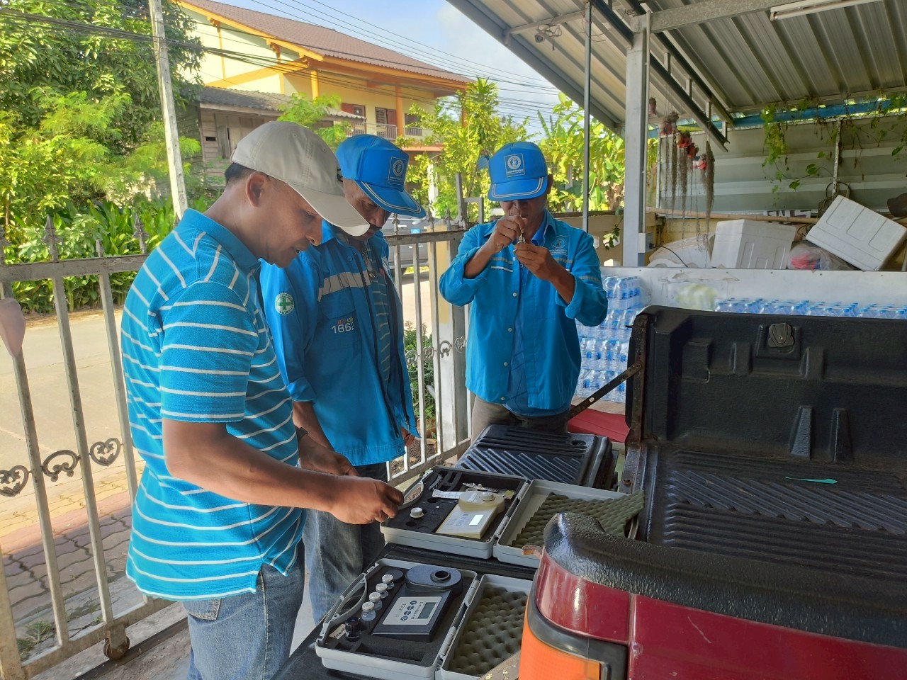 การประปาส่วนภูมิภาคสาขาคลองท่อม ตรวจสอบคุณภาพน้ำ ในพื้นที่ ตำบลคลองท่อมใต้ อำเภอคลองท่อม จังหวัดกระบี่