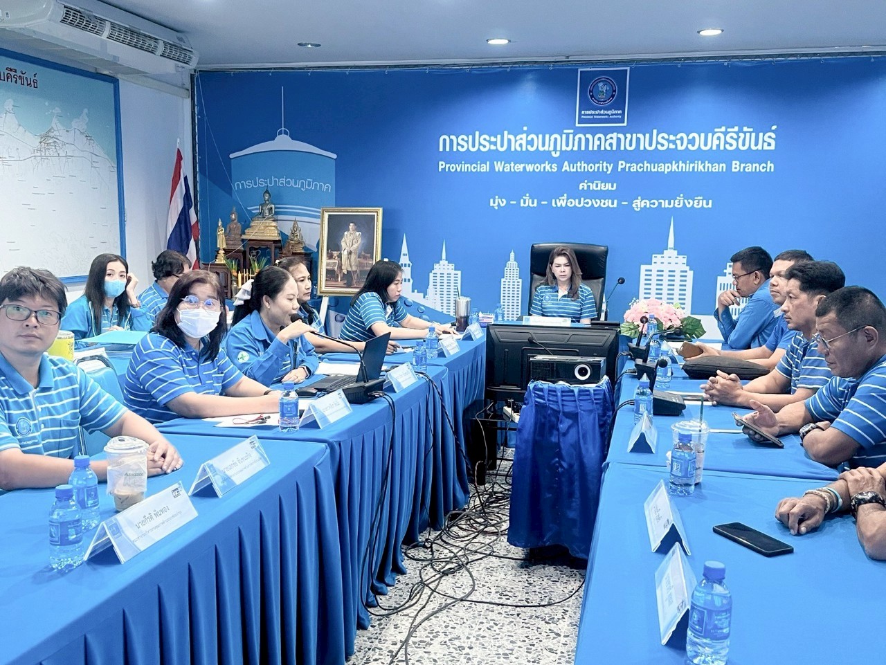 การประปาส่วนภูมิภาคสาขาประจวบคีรีขันธ์ ประชุมคณะทำงานระบบบริหารคุณภาพ ISO9001 : 2015 ครั้งที่ 2 ประจำปี 2568