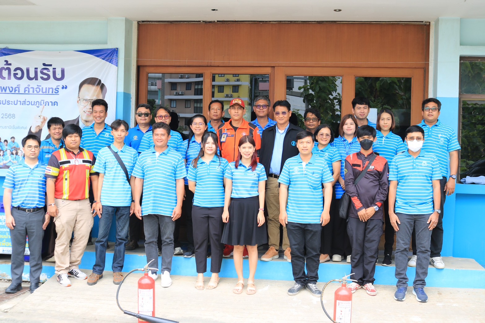 กปภ.สาขาปทุมธานี(พ) ฝึกอบรมการป้องกันและระงับอัคคีภัย การอพยพหนีไฟ ประจำปี 2568