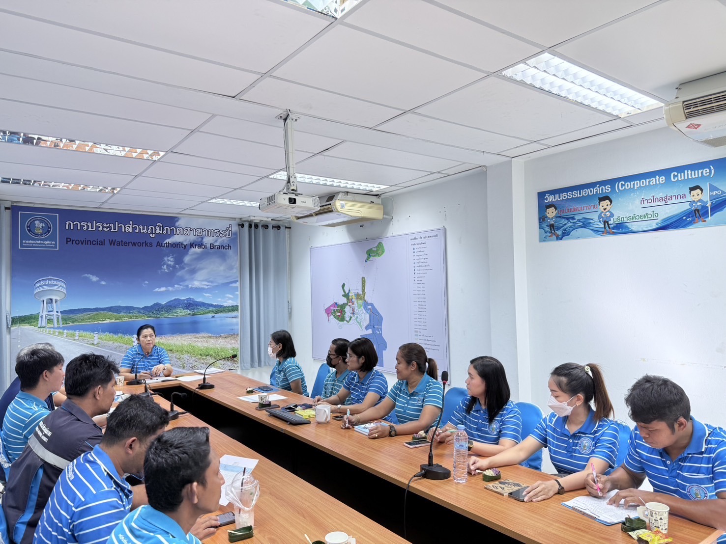 การประปาส่วนภูมิภาคสาขากระบี่ จัดกิจกรรมสนทนายามเช้า (Morning Talk) ครั้งที่ 11/2568 ประจำเดือน สิงหาคม 2568