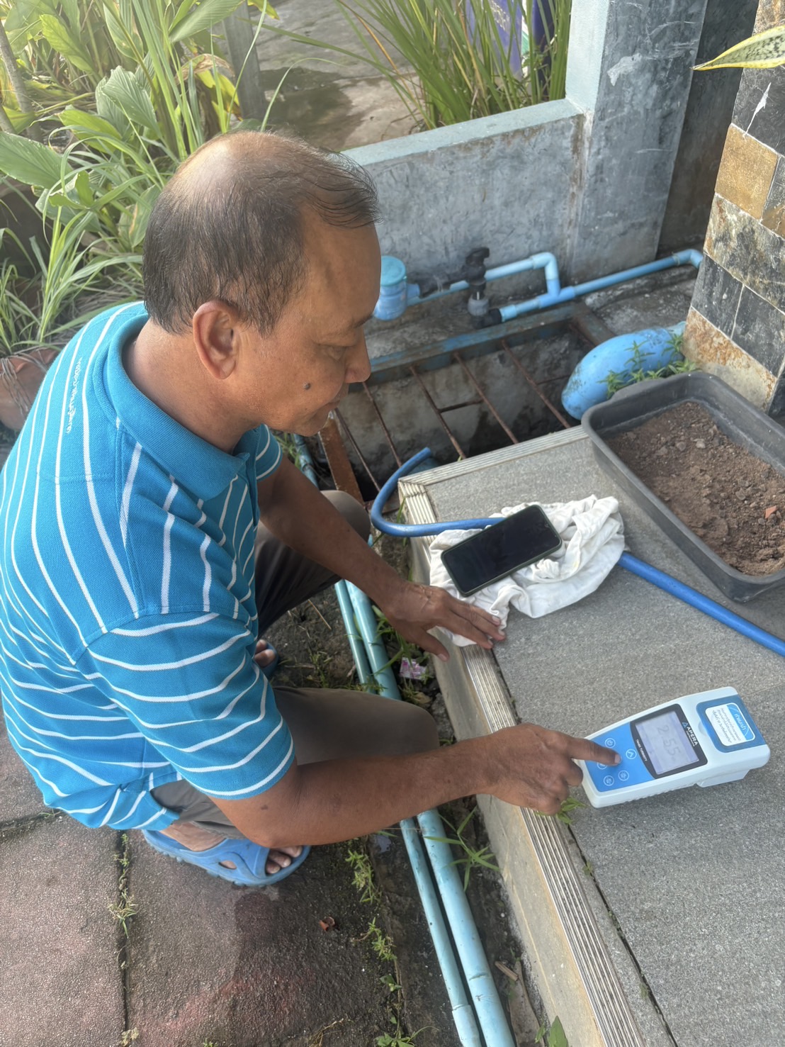 กปภ.สาขาหลังสวน สุ่มตรวจวิเคราะห์คุณภาพน้ำ ประจำเดือนสิงหาคม 2568 บริเวณพื้นที่ ตำบลละแม อำเภอละแม จังหวัดชุมพร