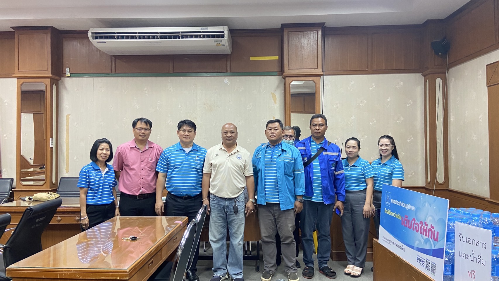 การประปาส่วนภูมิภาค(กปภ.) สาขาสระแก้ว ลงพื้นบริการประชาชน รับคำร้องขอใช้น้ำประปาพร้อมรับชำระค่าติดตั้ง ณ สำนักงานเทศบาลตำบลเขาฉกรรจ์ ภายใต้โครงการ ใกล้ชิดกว่าเดิมเติมใจให้กัน ครั้งที่ 4/2568