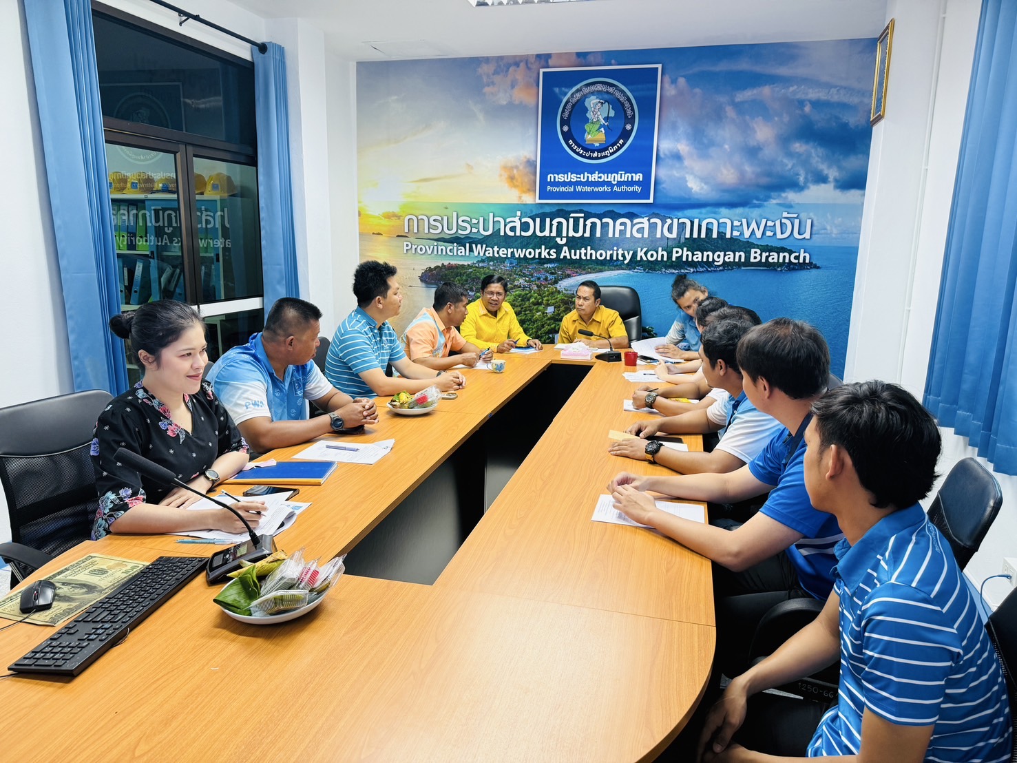 การประปาส่วนภูมิภาคสาขาเกาะพะงัน จัดกิจกรรมสนทนายามเช้า (Morning Talk) ครั้งที่ 12/2568