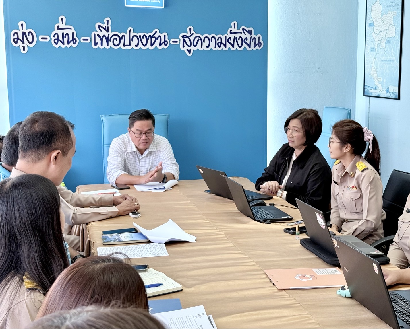 กปภ.สาขาพระนครศรีอยุธยา (ชั้นพิเศษ) นายภวัต แผลงศรี ผู้จัดการการประปาส่วนภูมิภาคสาขาพระนครศรีอยุธยา (ชั้นพิเศษ) เป็นประธานเปิดการประชุมการตรวจสอบภายใน ประจำปี 2568