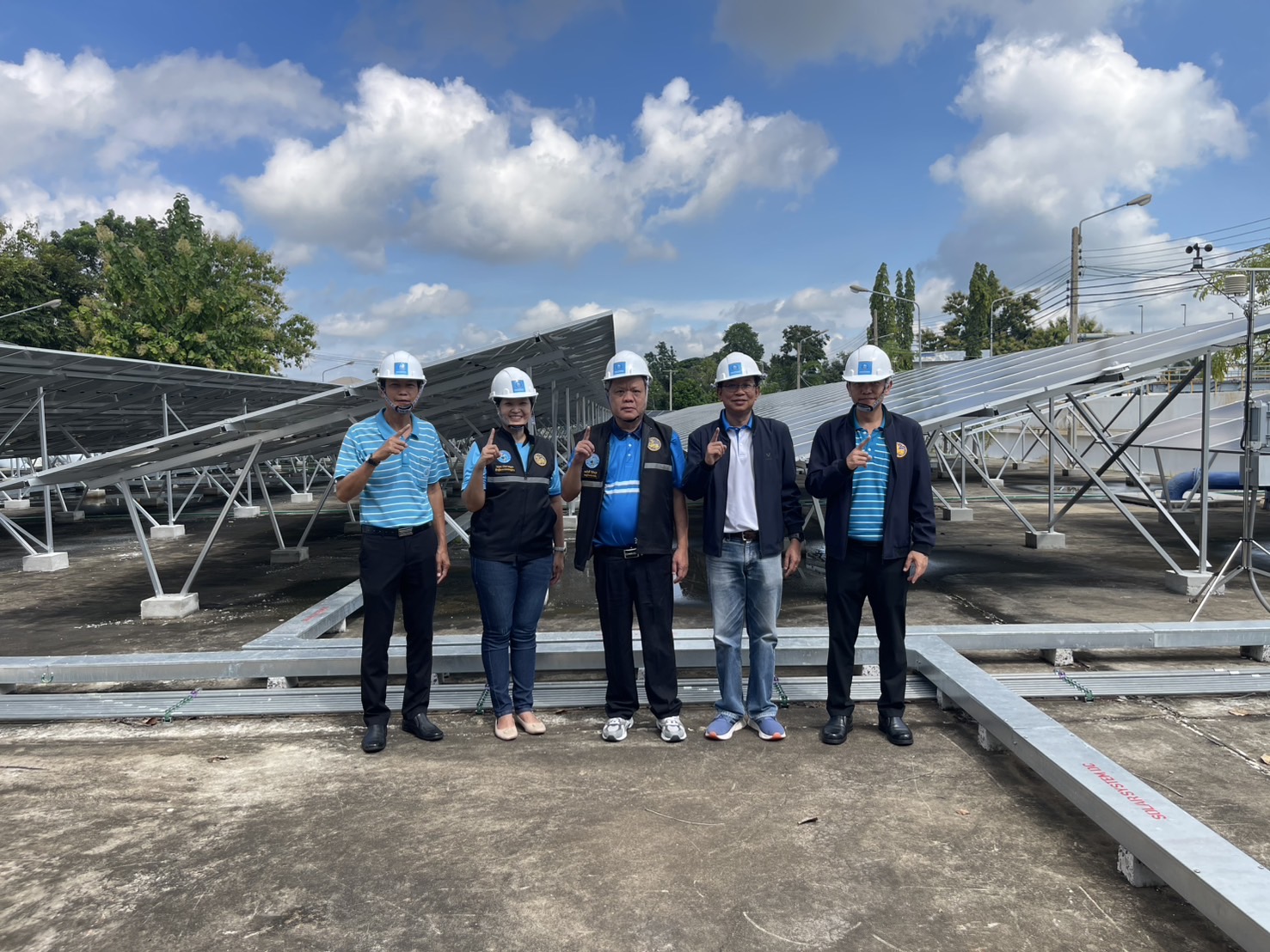 รปก.2 ลงพื้นที่ตรวจเยี่ยม โครงการระบบผลิตไฟฟ้าจากโซล่าเซลล์ (Solar Rooftop) กปภ.สาขาขอนแก่น (พ)