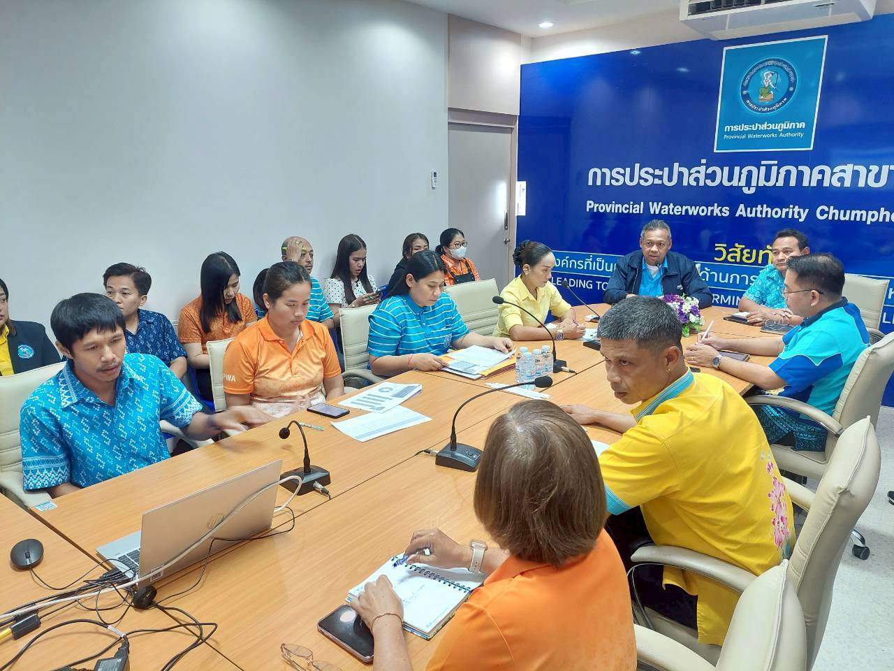 การประปาส่วนภูมิภาคสาขาชุมพร จัดประชุมสนทนายามเช้า เสริมสร้างประสิทธิภาพการดำเนินงาน