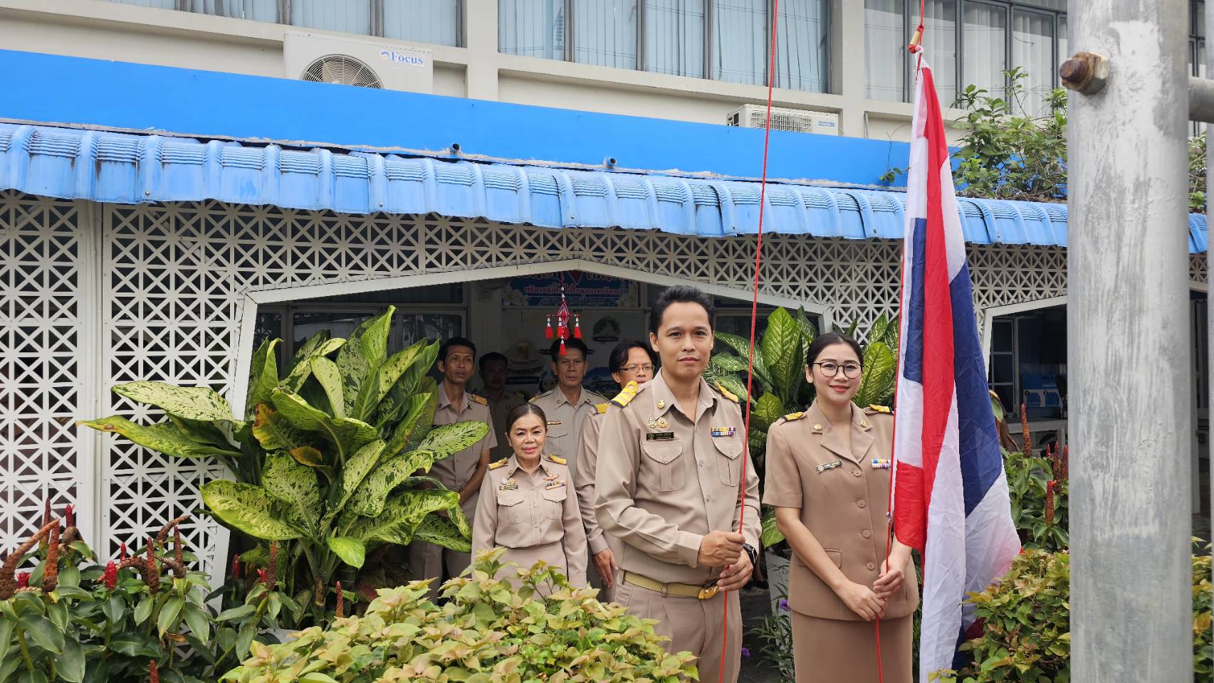 กปภ.สาขามหาสารคาม จัดกิจกรรมวันพระราชทานธงชาติไทย 2568