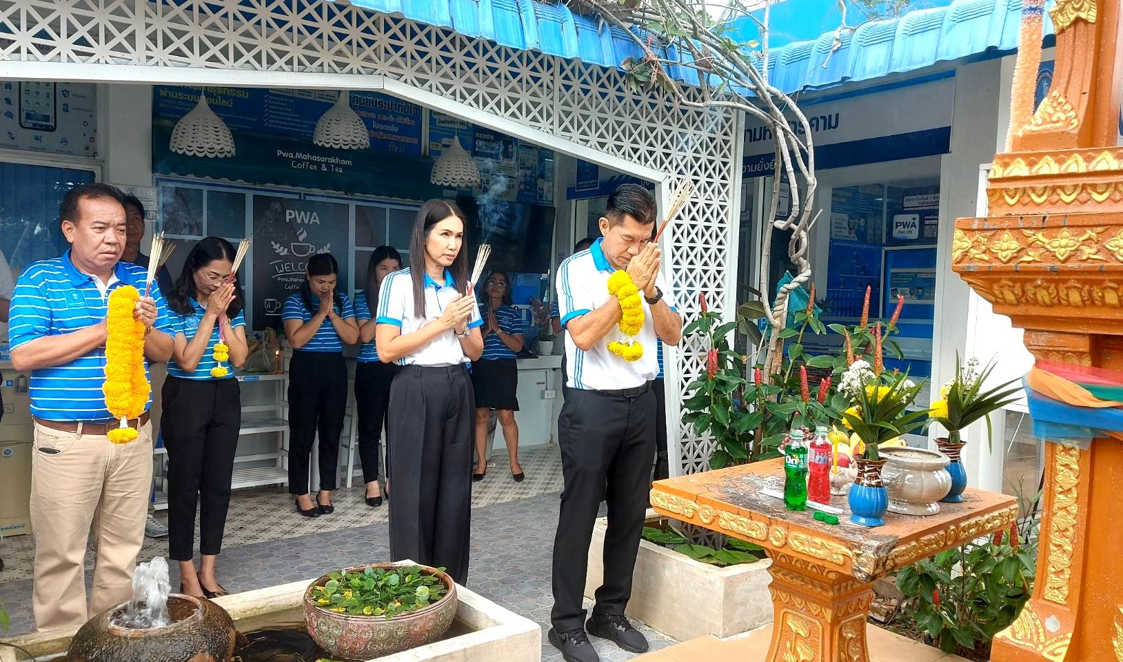 กปภ.สาขามหาสารคาม ต้อนรับ นายคมกริช คมขาว ผู้จัดการการประปาส่วนภูมิภาคสาขามหาสารคาม และผู้บริหาร ในโอกาสเข้ารับตำแหน่งใหม่