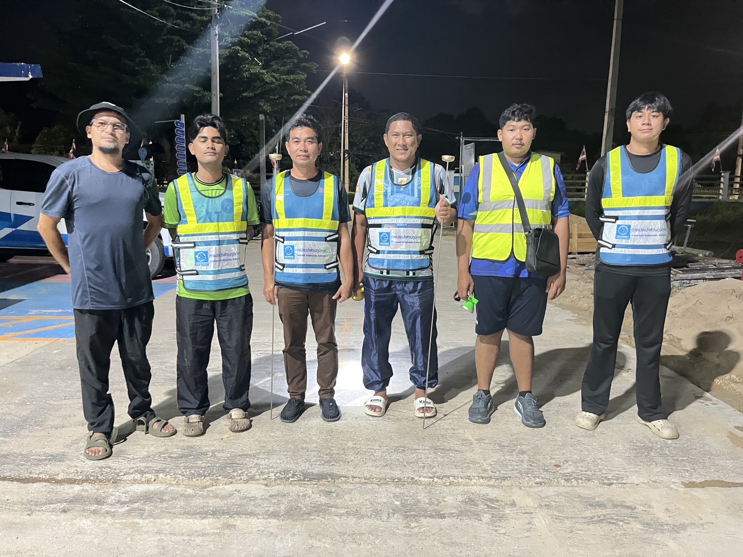 การประปาส่วนภูมิภาคสาขาสายบุรี ดำเนินการหาท่อแตก ท่อรั่ว พื้นที่ DMA-01 อ.สายบุรี จ.ปัตตานี