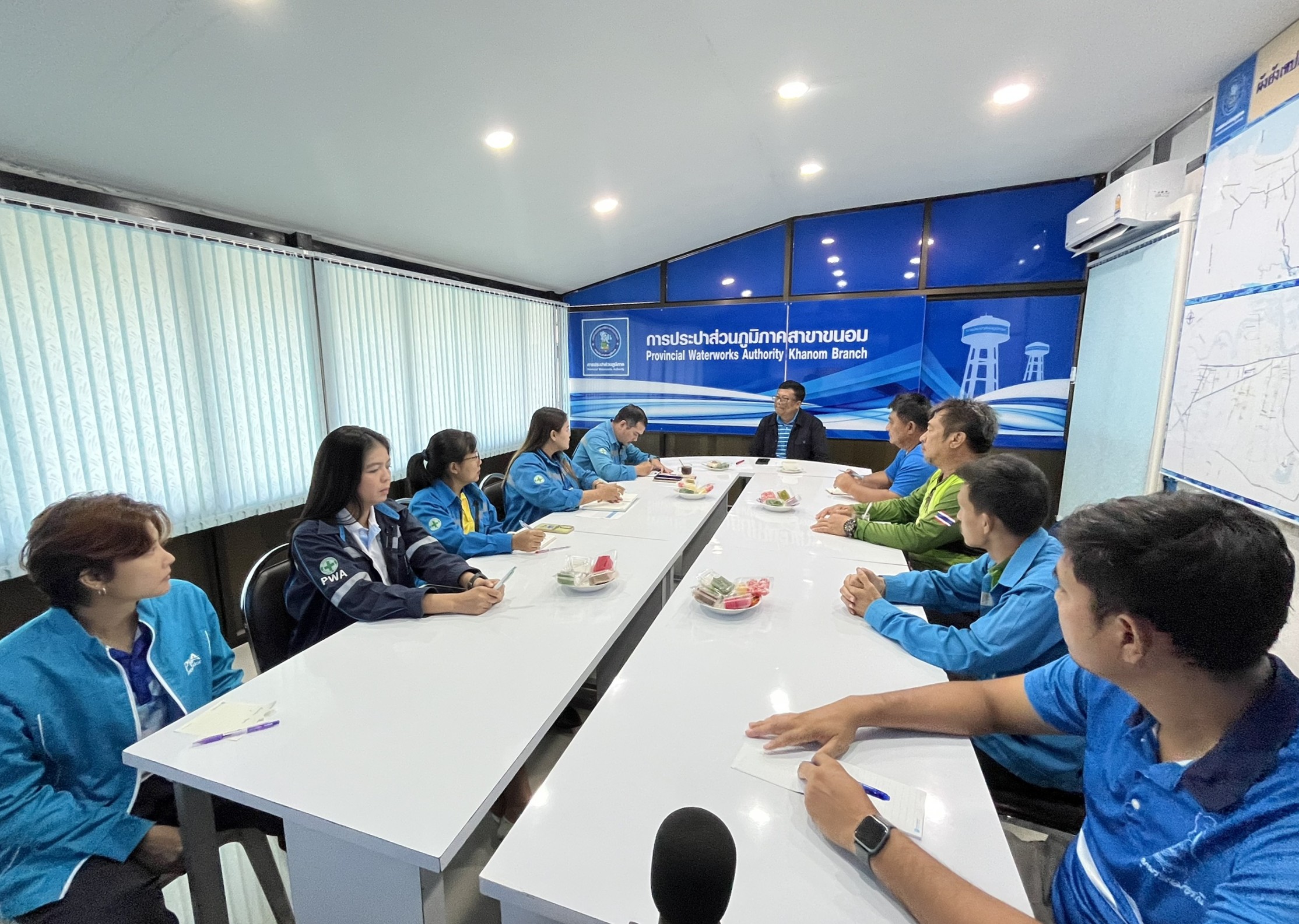 กปภ.สาขาขนอม จัดกิจกรรมสนทนายามเช้า (Morning Talk) ครั้งที่ 1/2569