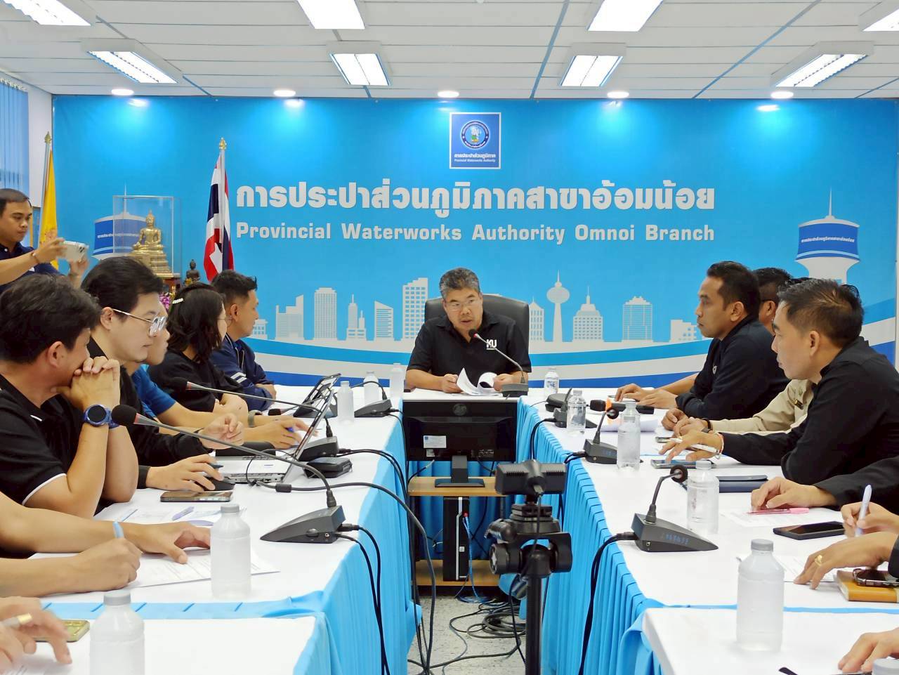 กปภ.สาขาอ้อมน้อย ประชุมประสานงานระหว่างผู้ซื้อและผู้ขาย ครั้งที่ 4/2568 ตามสัญญางานให้เอกชนผลิตน้ำประปาเพื่อขายให้แก่การประปาส่วนภูมิภาค ในพื้นที่จังหวัดนครปฐม - สมุทรสาคร