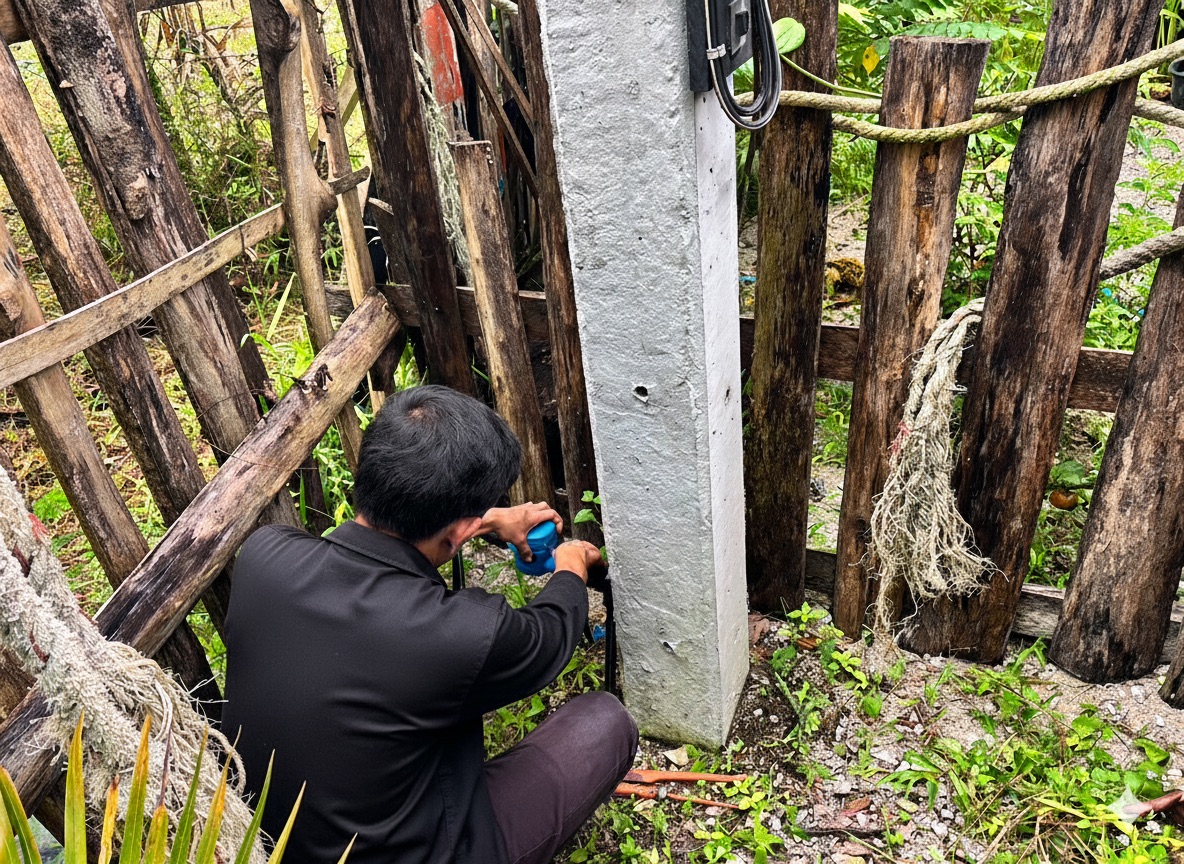 กปภ.สาขาขนอม ลงพื้นที่ตรวจวัดแรงดันน้ำเพื่อเป็นการวิเคราะห์หาจุดท่อแตก/รั่วเบื้องต้น และแก้ไขปัญหาน้ำไม่ไหล/น้ำไหลอ่อน บริเวณซอยนายสเงี่ยม ม.9 ต.ขนอม อ.ขนอม จ.นครศรีธรรมราช