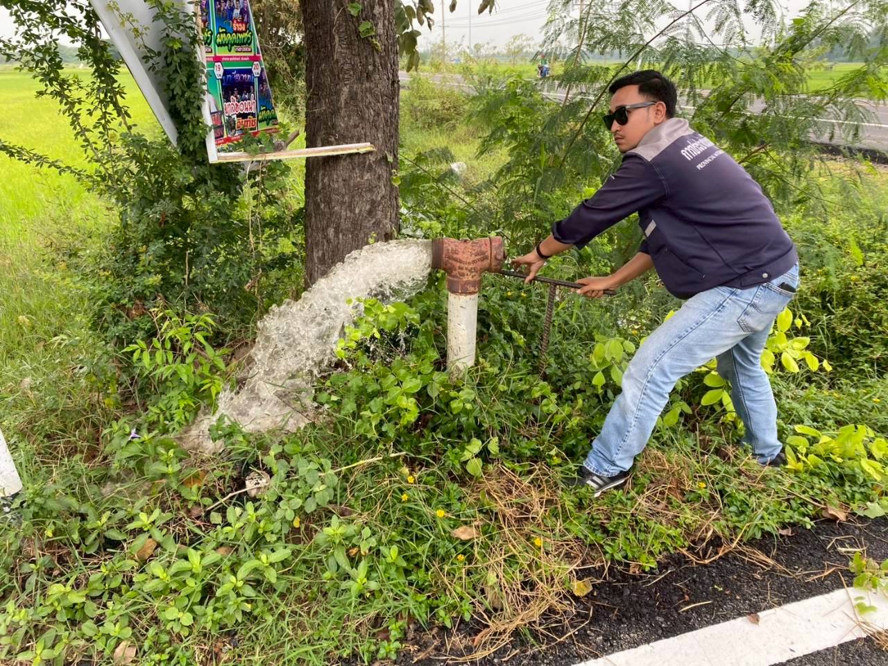 กปภ.สาขาเพชรบุรี ดำเนินการทำ STEP TEST สำรวจหาท่อแตกรั่วเชิงรุก พื้นที่ที่มีน้ำสูญเสียสูง