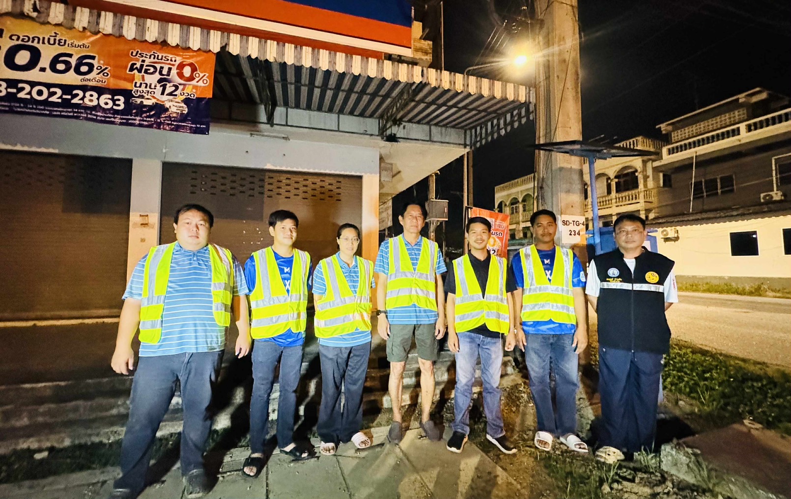 กปภ.สาขาท่ามะกาลงพื้นที่ ทำ Step Test ค้นหาท่อแตกรั่ว