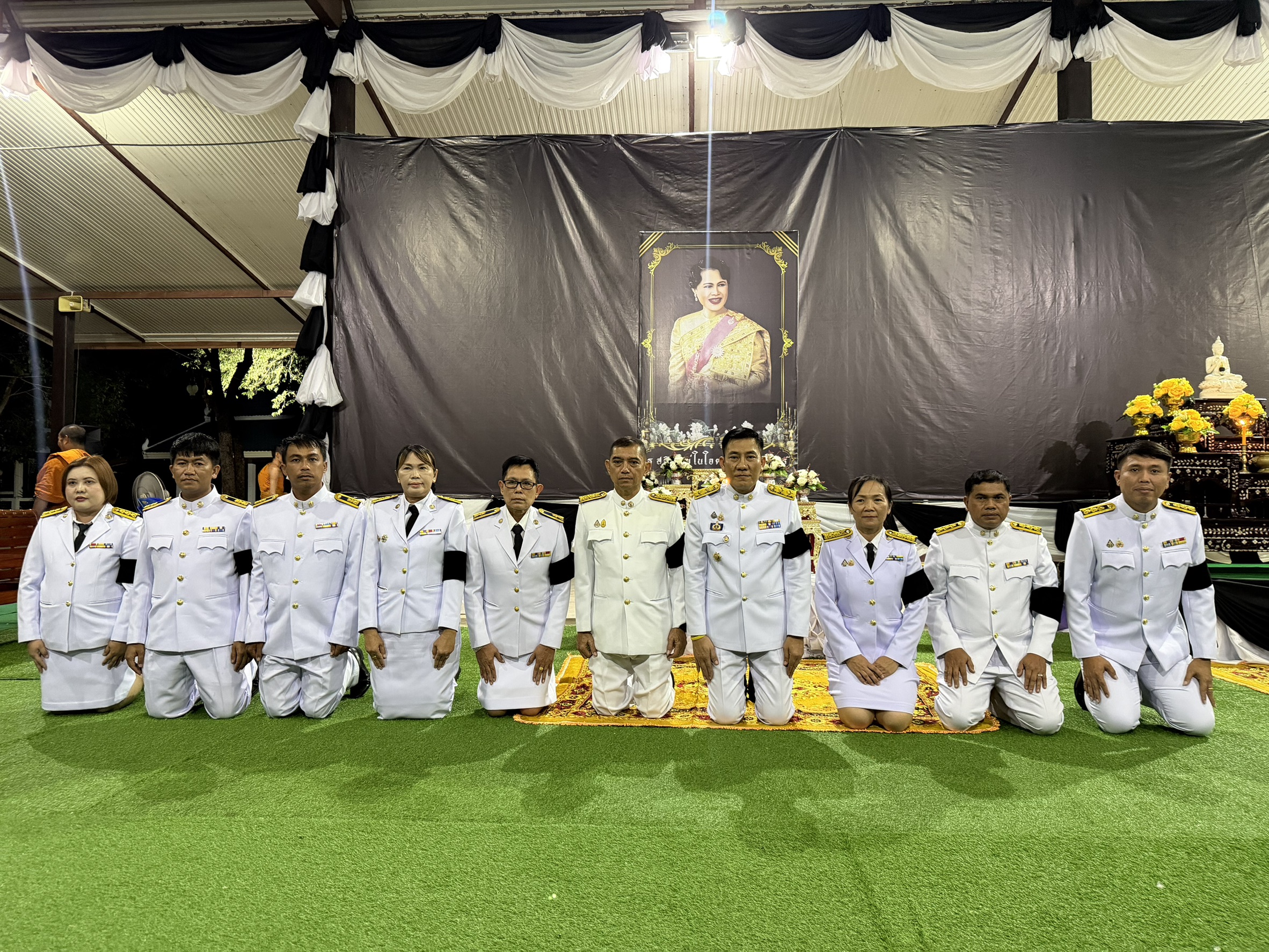 การประปาส่วนภูมิภาคสาขาจัตุรัส ร่วมพิธีบำเพ็ญพระราชกุศลแด่สมเด็จพระนางเจ้าสิริกิติ์ พระบรมราชินีนาถ พระบรมราชชนนี พันปีหลวง ในวาระครบ 7 วัน (สัตตมวาร)