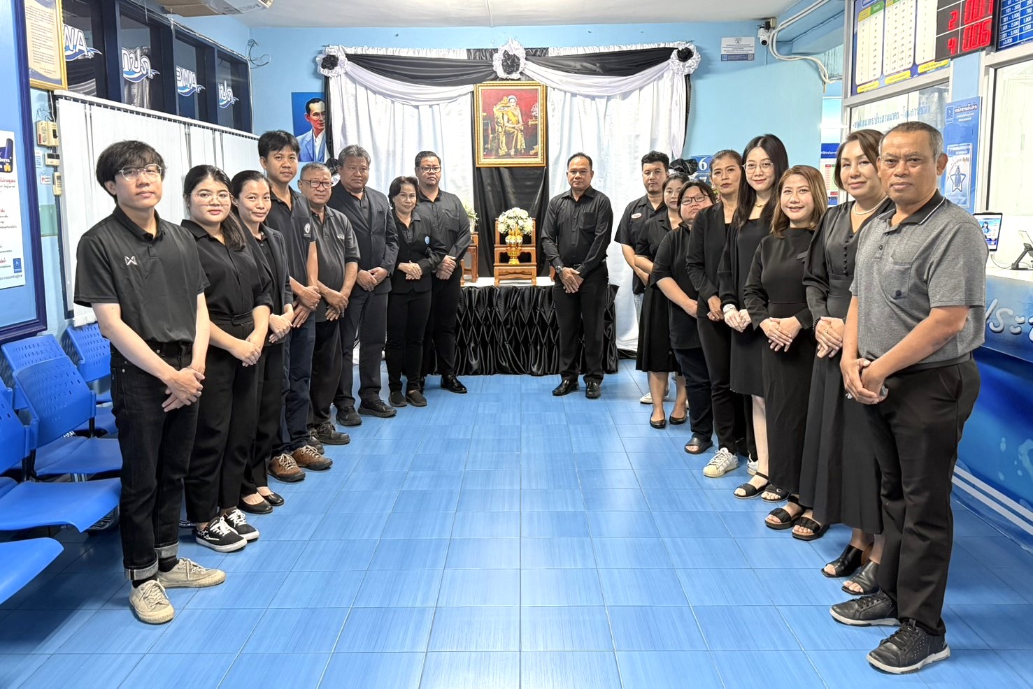 กปภ.สาขาแหลมฉบัง จัดพิธีลงนามถวายความอาลัยสมเด็จพระนางเจ้าสิริกิติ์ พระบรมราชินีนาถ พระบรมราชชนนีพันปีหลวง