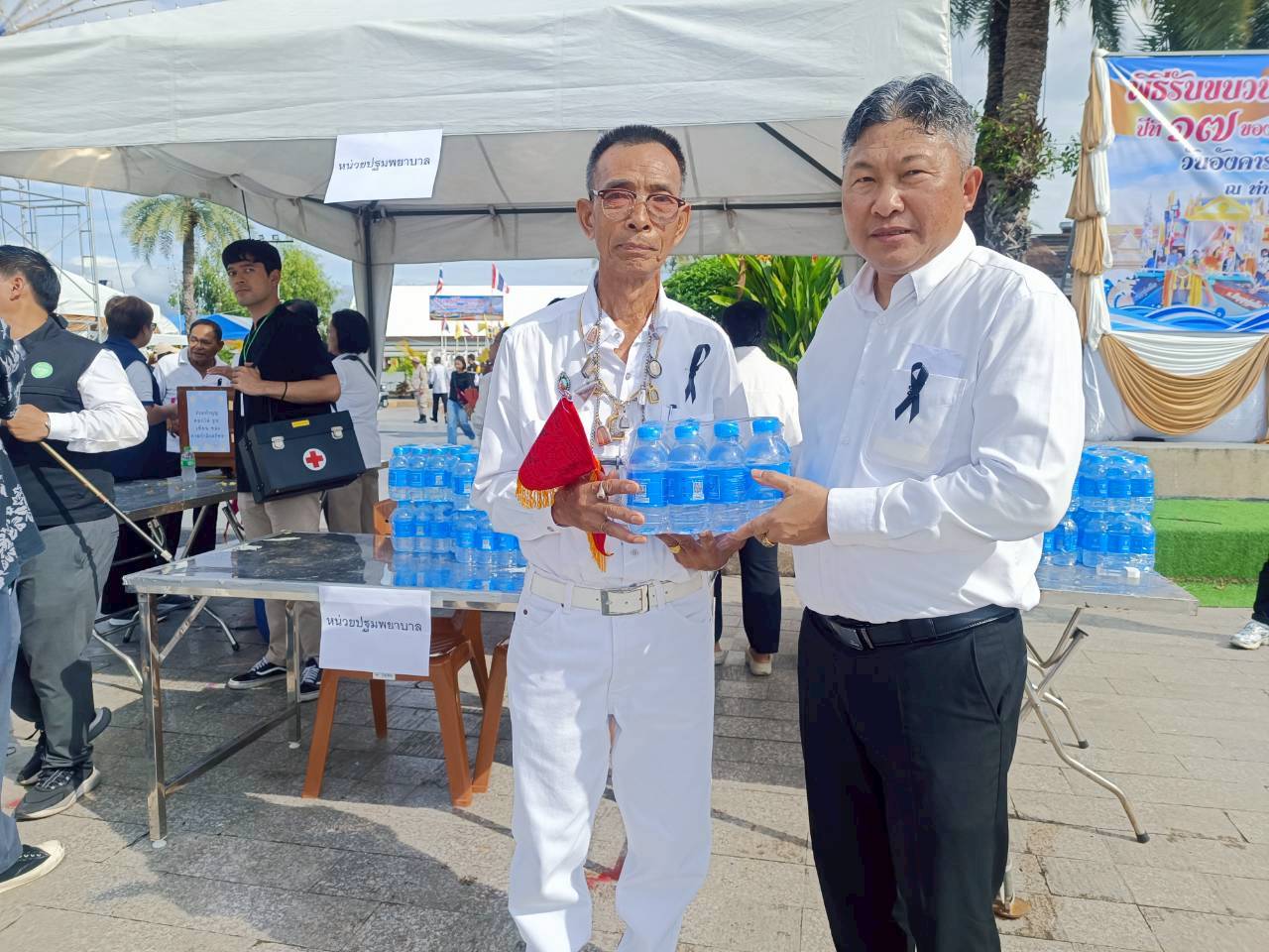 กปภ.สาขาบางปะกง  ร่วมพิธีรับขบวนแห่หลวงพ่อพระพุทธโสธรทางน้ำ ประจำปี 2568