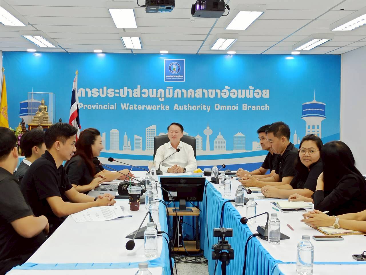 กปภ.สาขาอ้อมน้อย ร่วมประชุมโครงการพัฒนาระบบ Smart Meters