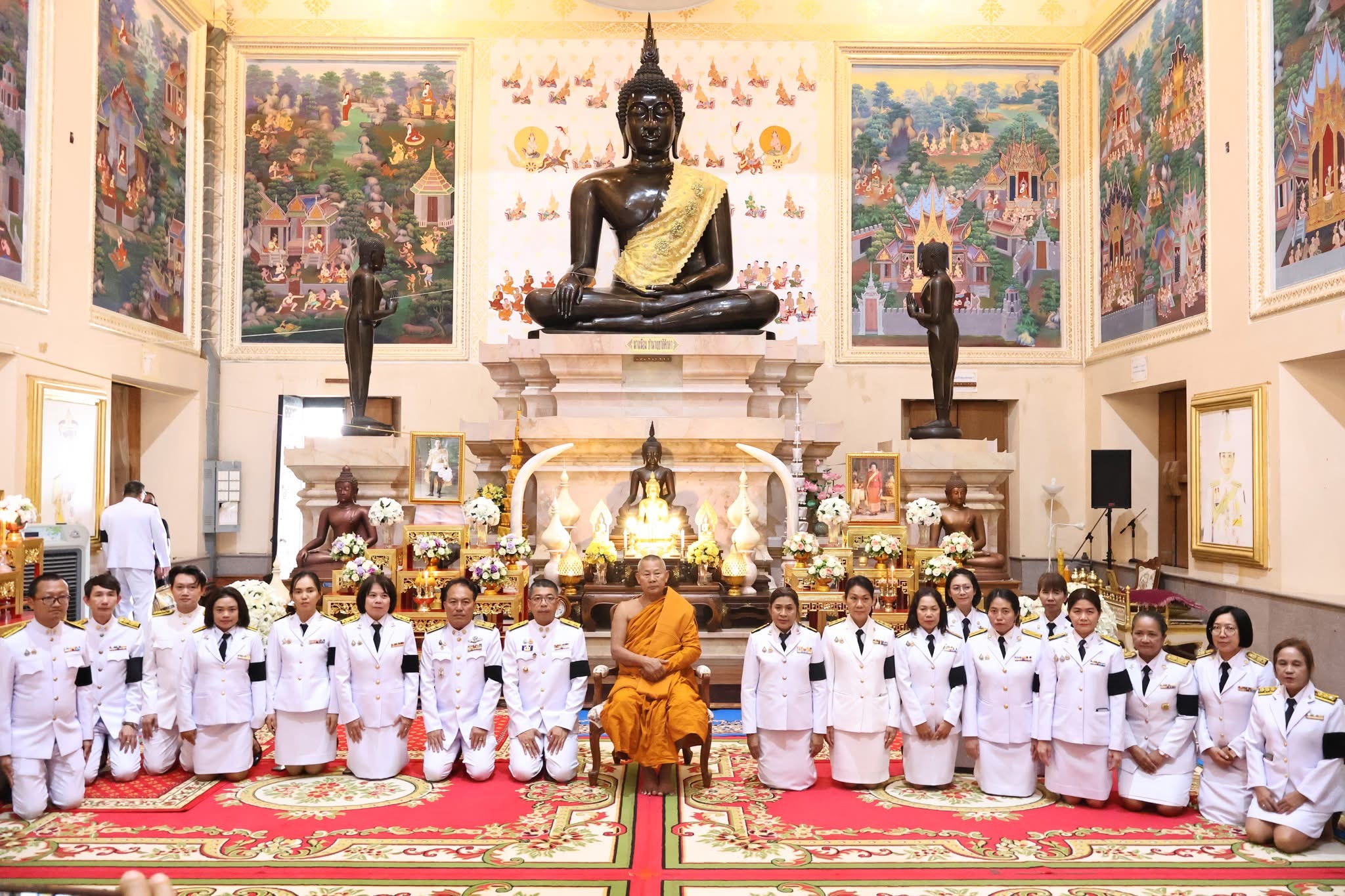 การประปาส่วนภูมิภาคสาขาประจวบคีรีขันธ์ ร่วมพิธีเจริญพระพุทธมนต์ถวายพระราชกุศล แด่พระบาทสมเด็จพระมงกุฎเกล้าเจ้าอยู่หัว เนื่องในโอกาสวันคล้ายวันสวรรคต 100 ปี และงานเฉลิมพระเกียรติสมเด็จพระภคินีเธอ เจ้าฟ้าเพชรรัตนราชสุดา สิริโสภาพัณณวดี เนื่องในโอกาสวันคล้ายวันประสูติครบ 100 ปี