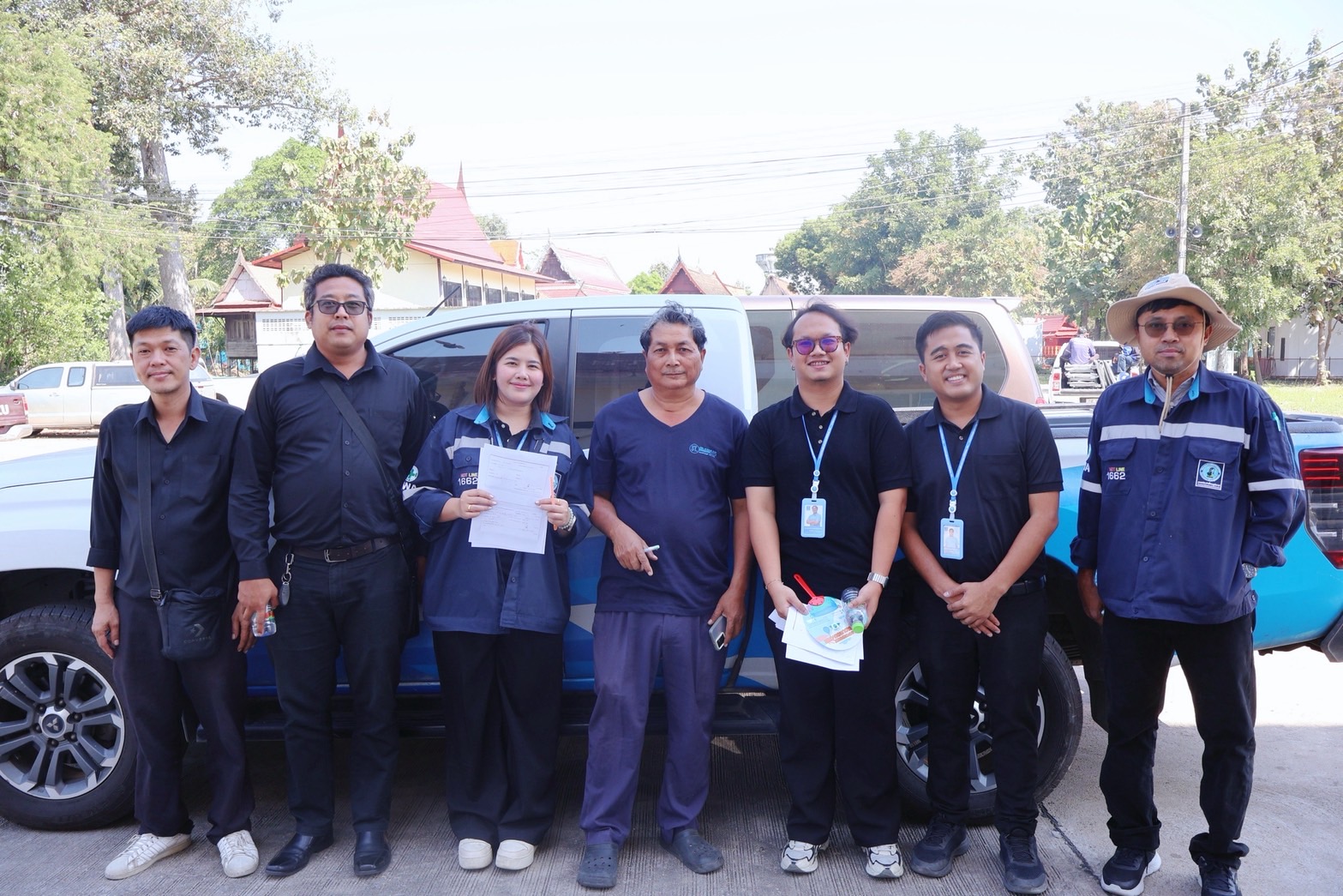 กปภ.สาขาปทุมธานี(พ) จัดกิจกรรมเติมใจให้กัน  และจัดทำประชาคมเรื่องการขอใช้น้ำประปาใหม่  ในพื้นที่ ม.3 และ ม.4 ต.สามโคก จ.ปทุมธานี