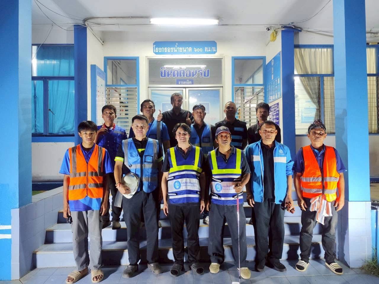 การประปาส่วนภูมิภาคสาขาบ้านไผ่ ปฏิบัติการตามแผนลดน้ำสูญเสียด้วยวิธี Step Test