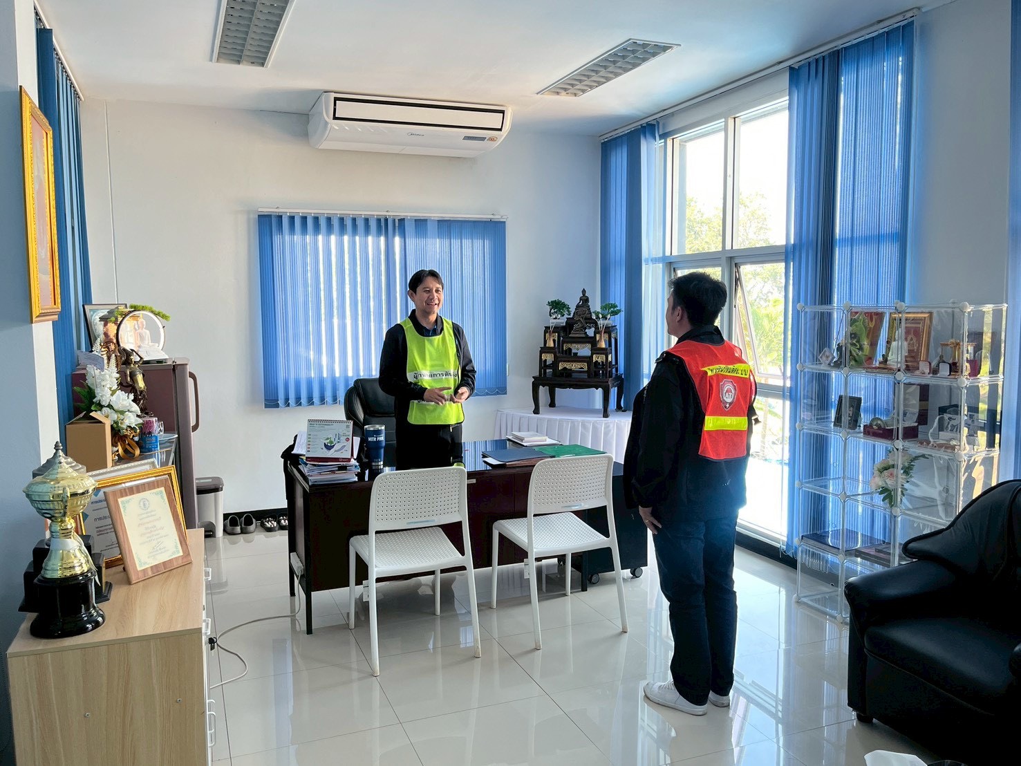 การประปาส่วนภูมิภาคสาขาครบุรีฝึกอบรมการป้องกันอัคคีภัยและซ้อมอพยพหนีไฟประจำปี 2568