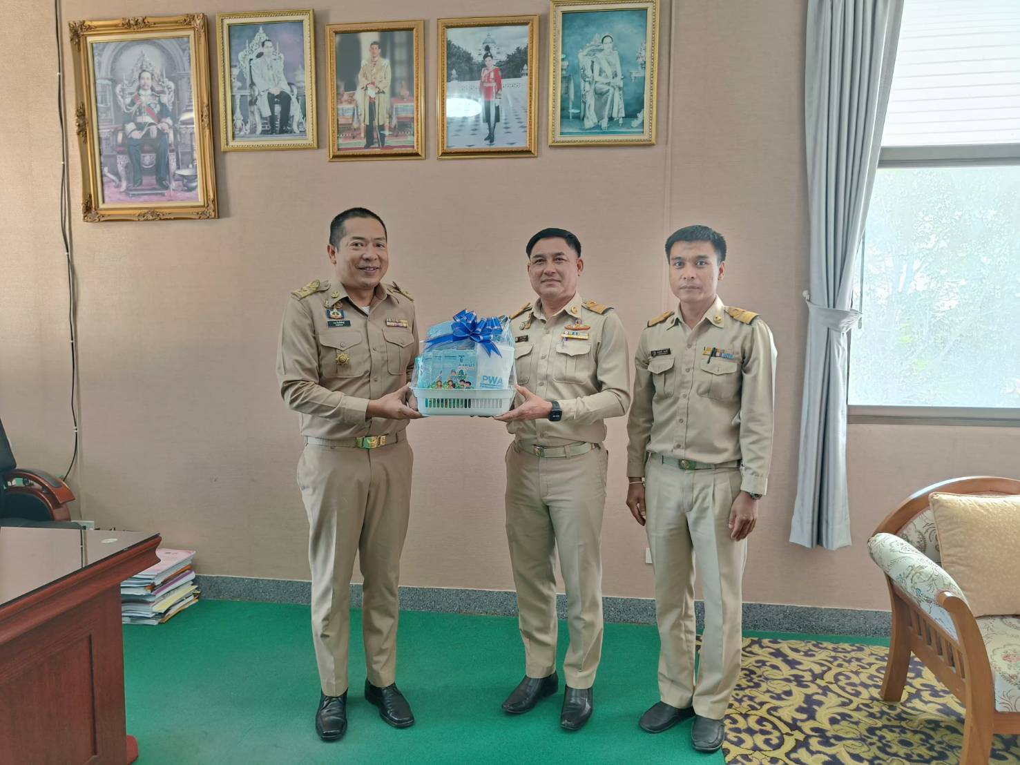 กปภ.สาขาปราณบุรี เข้าสวัสดีปีใหม่ หน่วยงาราชการในท้องถิ่น ที่ให้ความร่วมมือและสนับสนุนด้านกิจการของ กปภ.