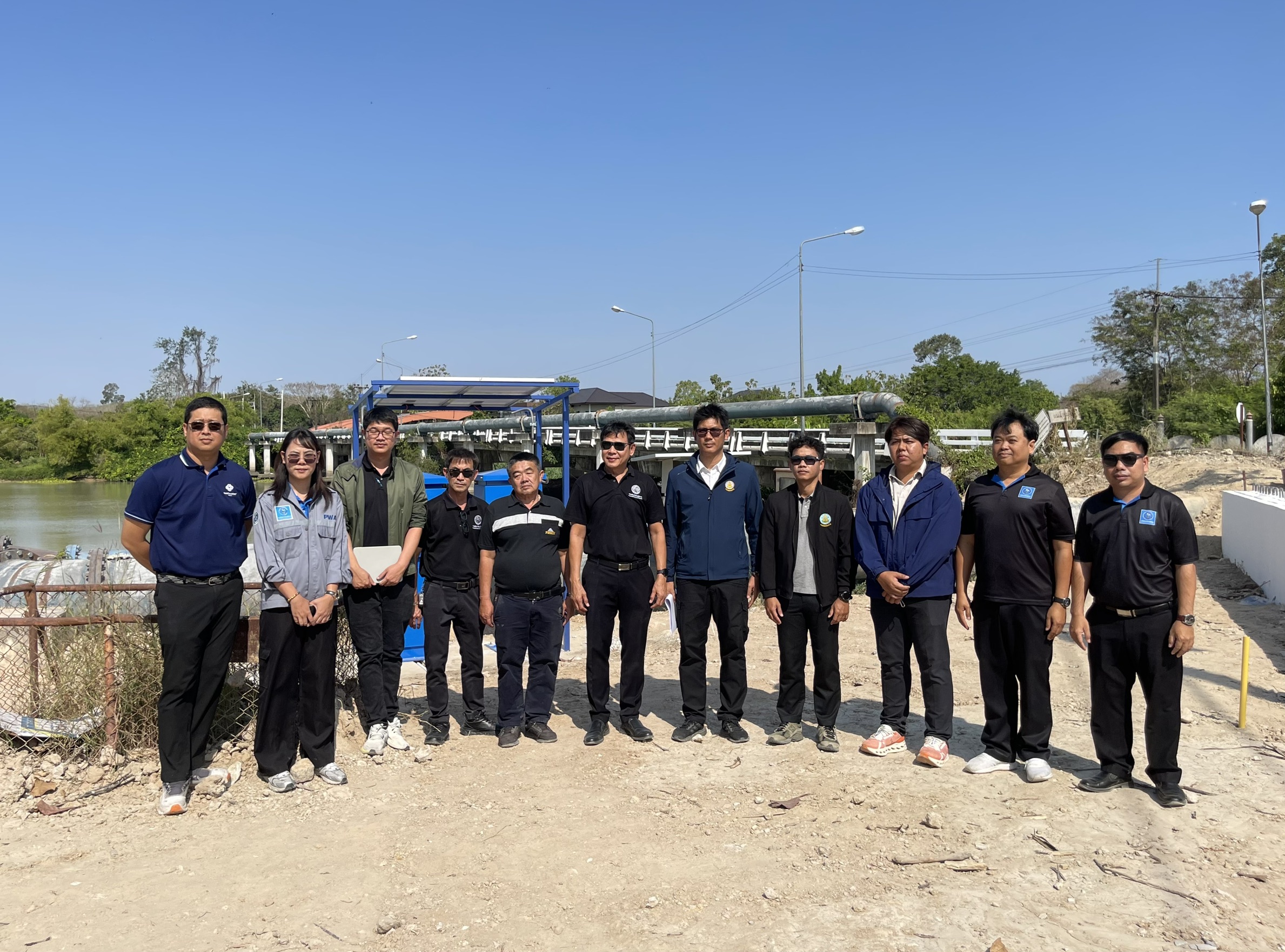 กปภ.สาขาระยองและ กปภ.ข.1 จับมือกรมชลประทาน ลงพื้นที่จุดติดตั้งท่อน้ำดิบอ่างเก็บน้ำคลองใหญ่ เสริมความมั่นคงการผลิตน้ำประปา