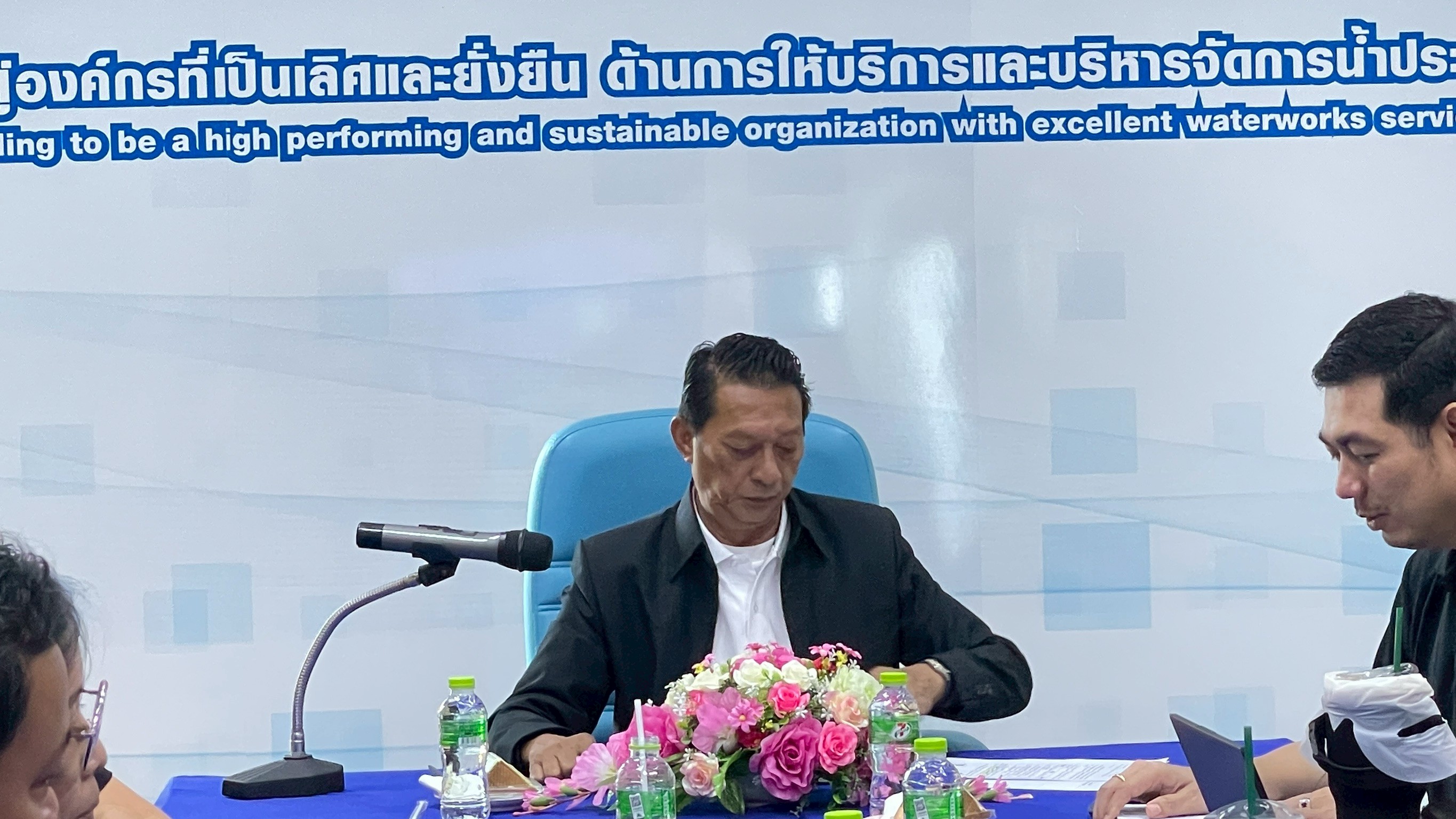 กปภ.สาขาคลองหลวง ร่วมประชุมติดตามความก้าวหน้าการตรวจสอบโครงการปรับปรุงขยาย กปภ.สาขารังสิต